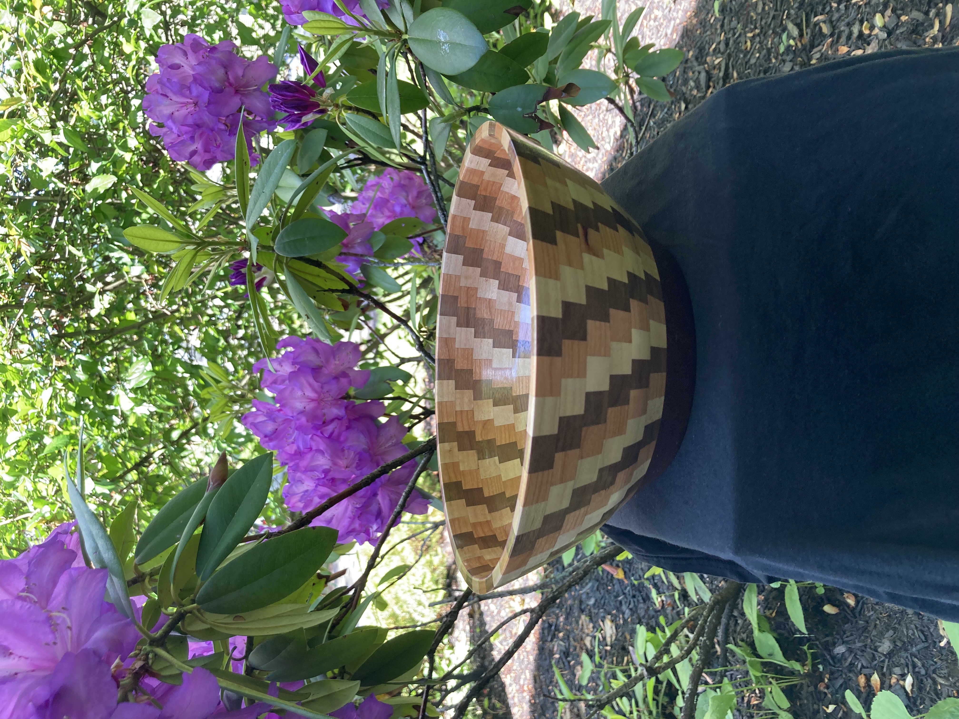 Segmented Salad Bowl (Approx 4' tall and 10" diameter 2-3 servings) 