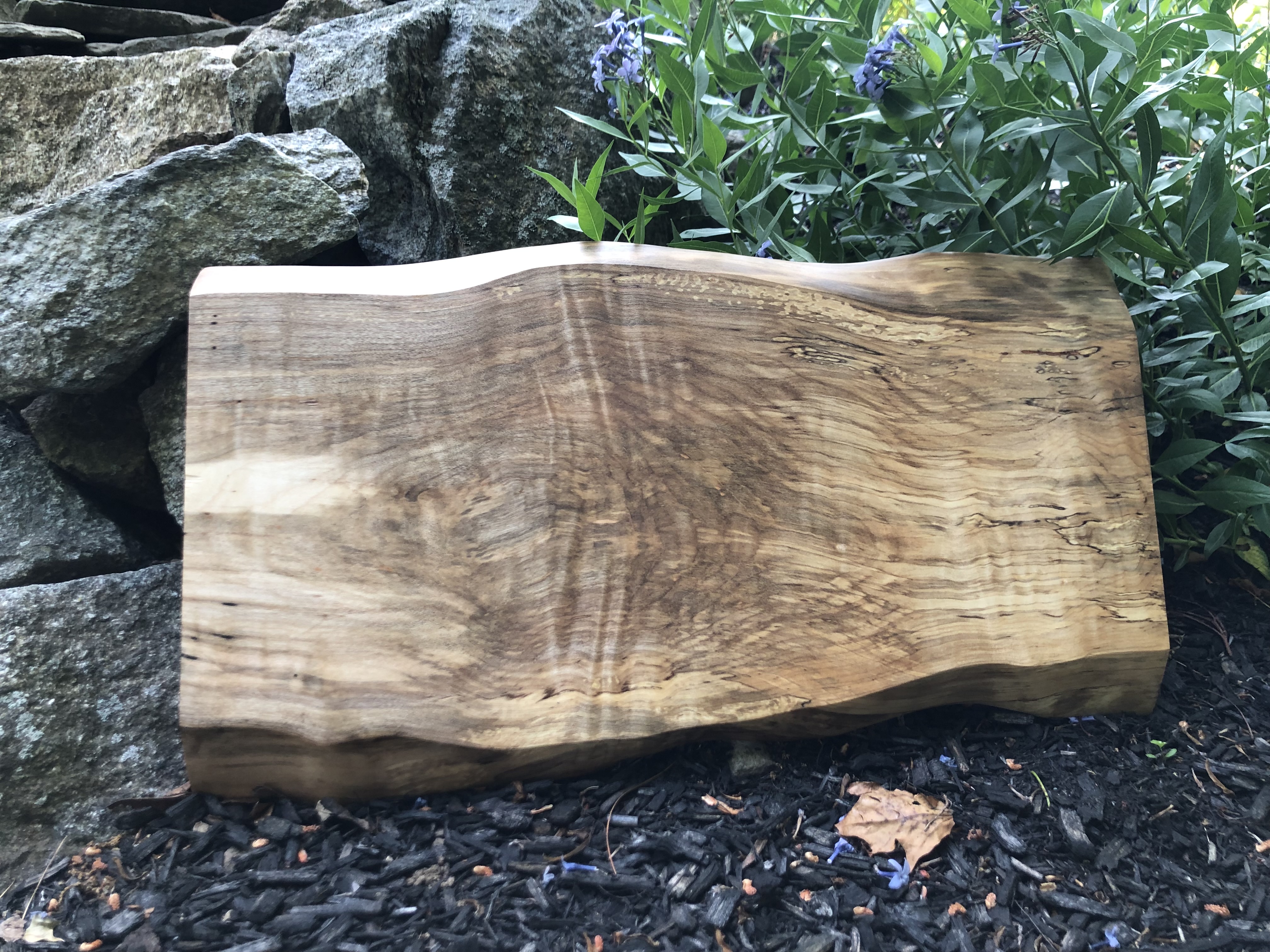 Llive Edge Ambrosia Maple Charcuterie Board 18-3/4 X 11" X 7/8"