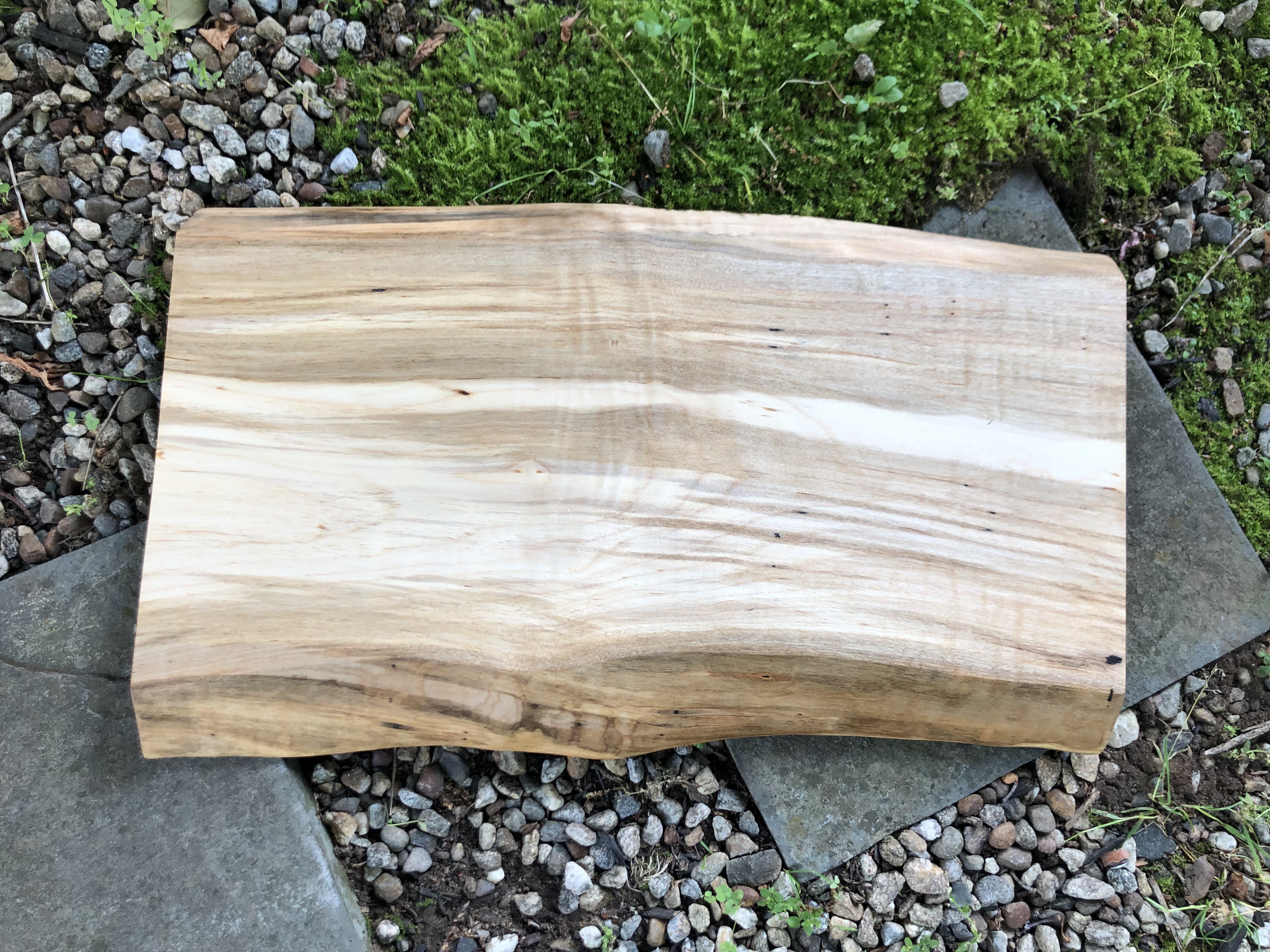 Live Edge Ambrosia Maple Charcuterie Board 18-1/4 X 11-1/4" X 1"