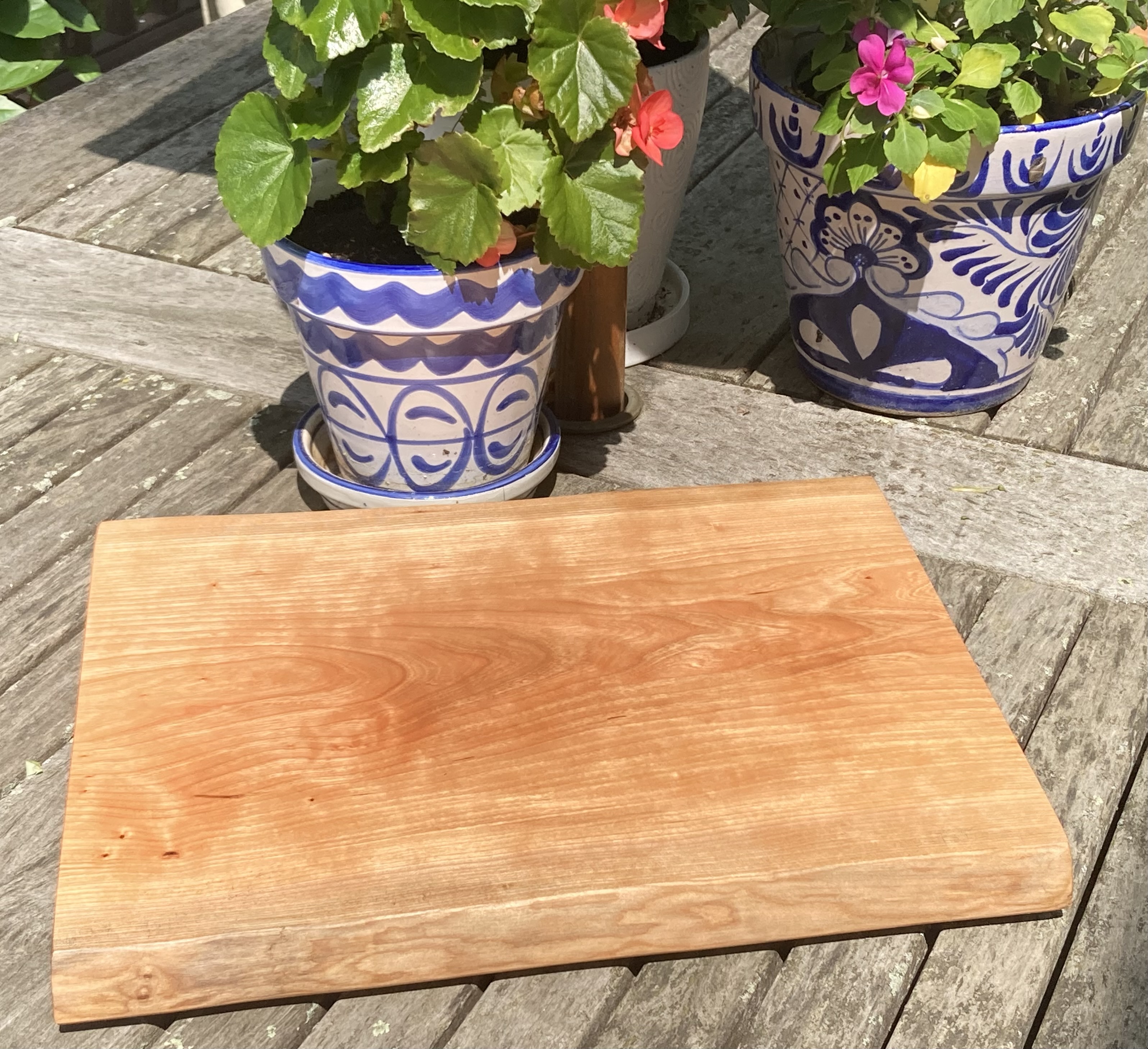 Cherry Live Edge Charcutterie Board 14-1/4" X 11-1/2" X 1"