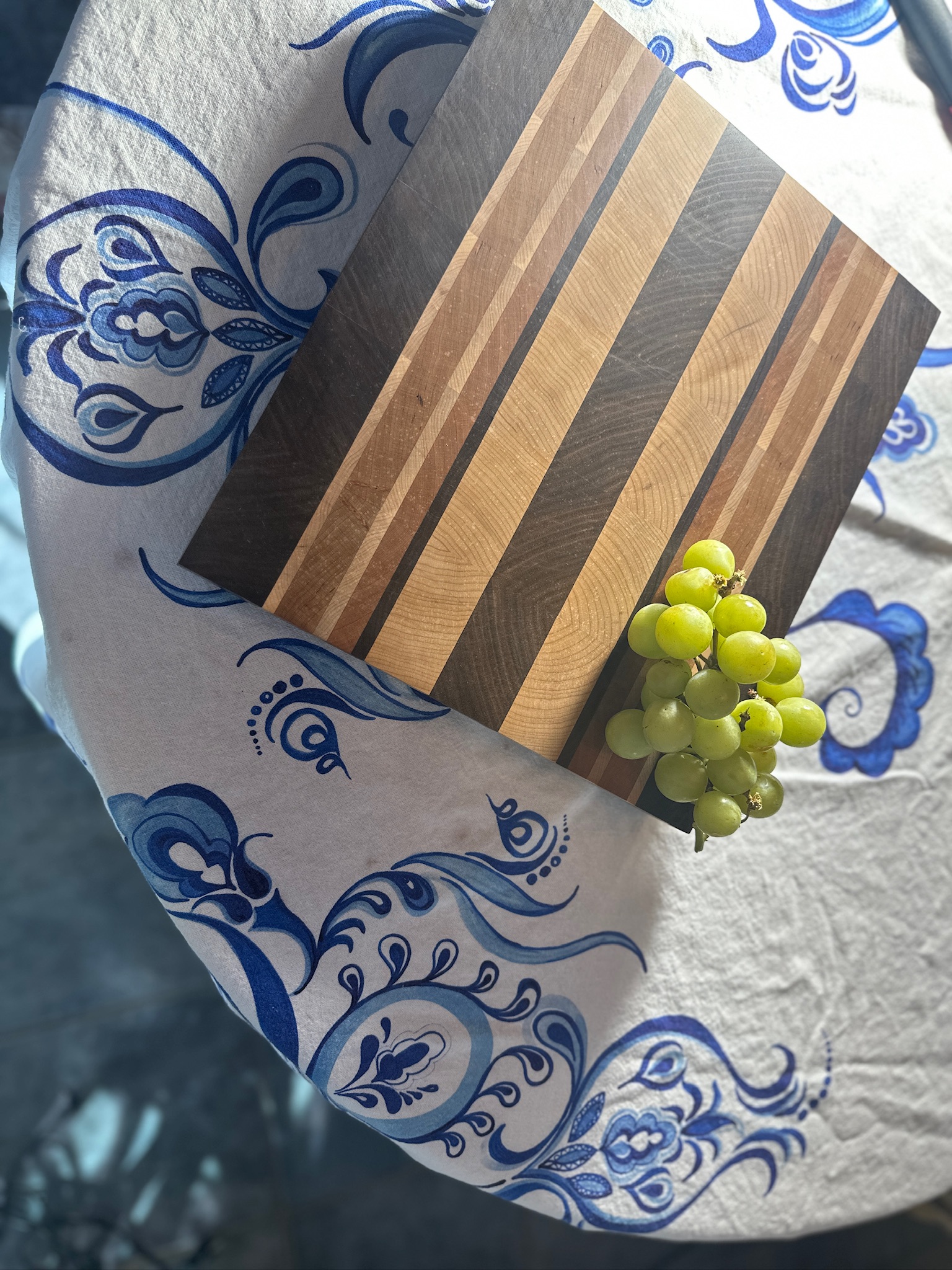 End Grain Cutting Board Approx 13 7/8" X 21 1/8" X 2 1/4"