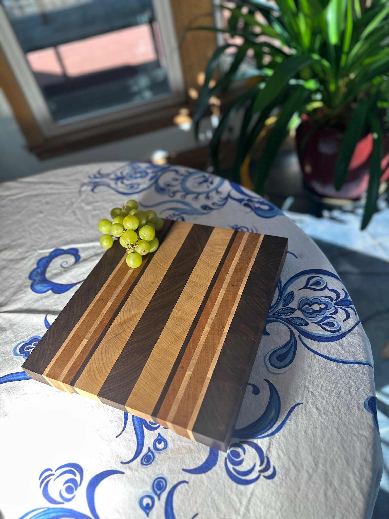 End Grain Cutting Board Approx 13 7/8" X 21 1/8" X 2 1/4"