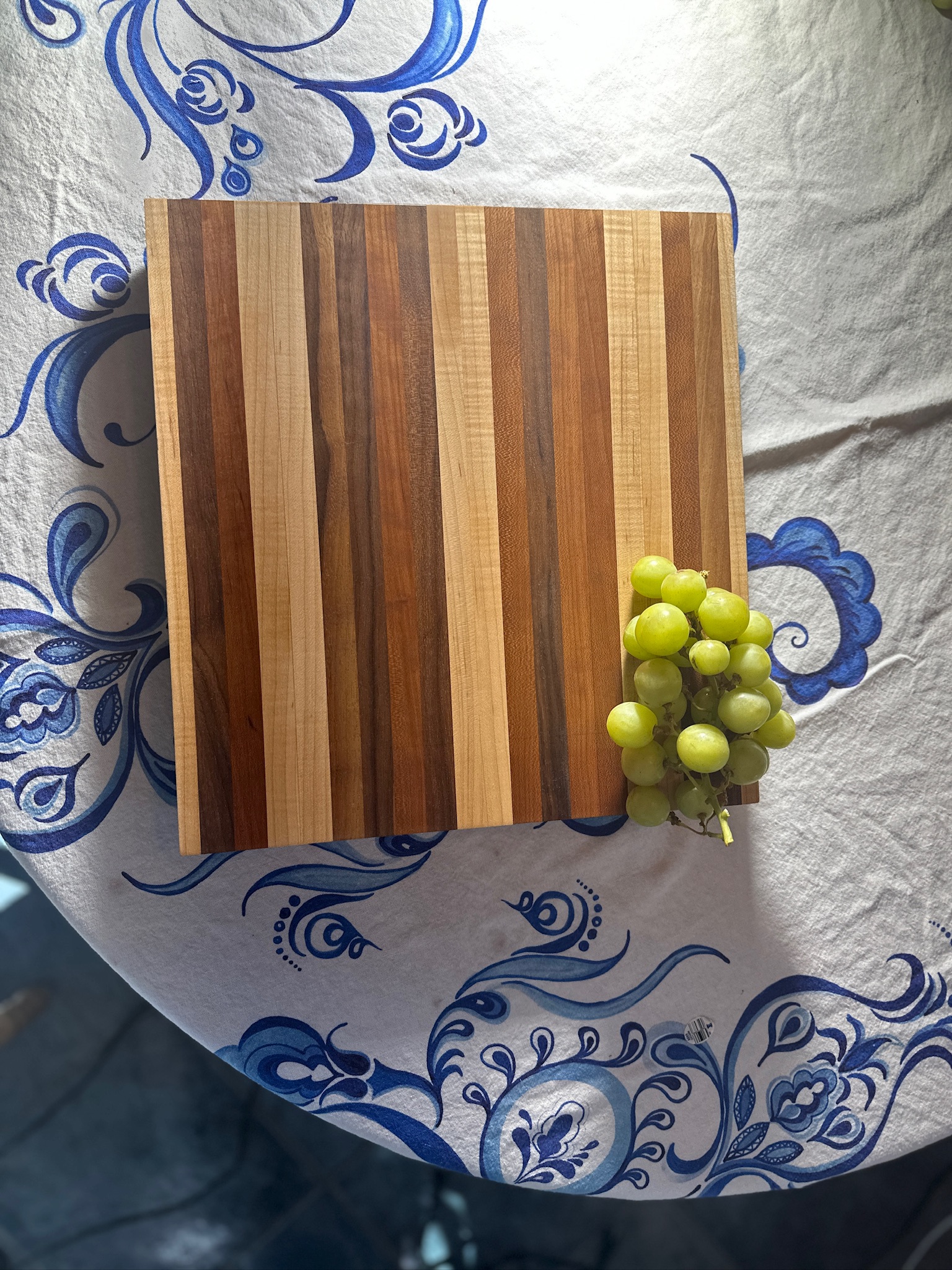 Edge Grain Cutting Board Approx 15 1/4" X 13 1/2" X 1 1/4"