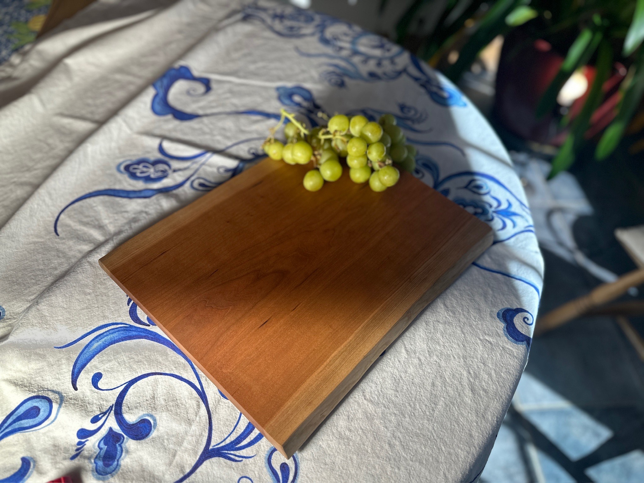 Cherry Live Edge Charcutterie Board 14-1/4" X 11-1/2" X 1"