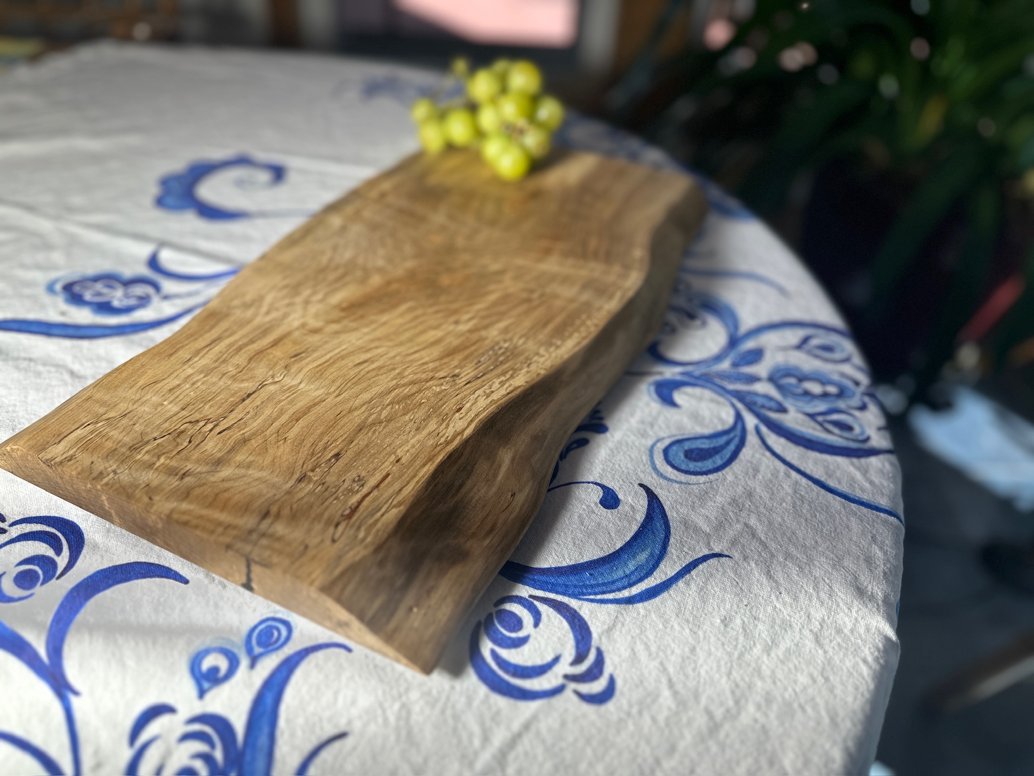 Llive Edge Ambrosia Maple Charcuterie Board 18-3/4 X 11" X 7/8"