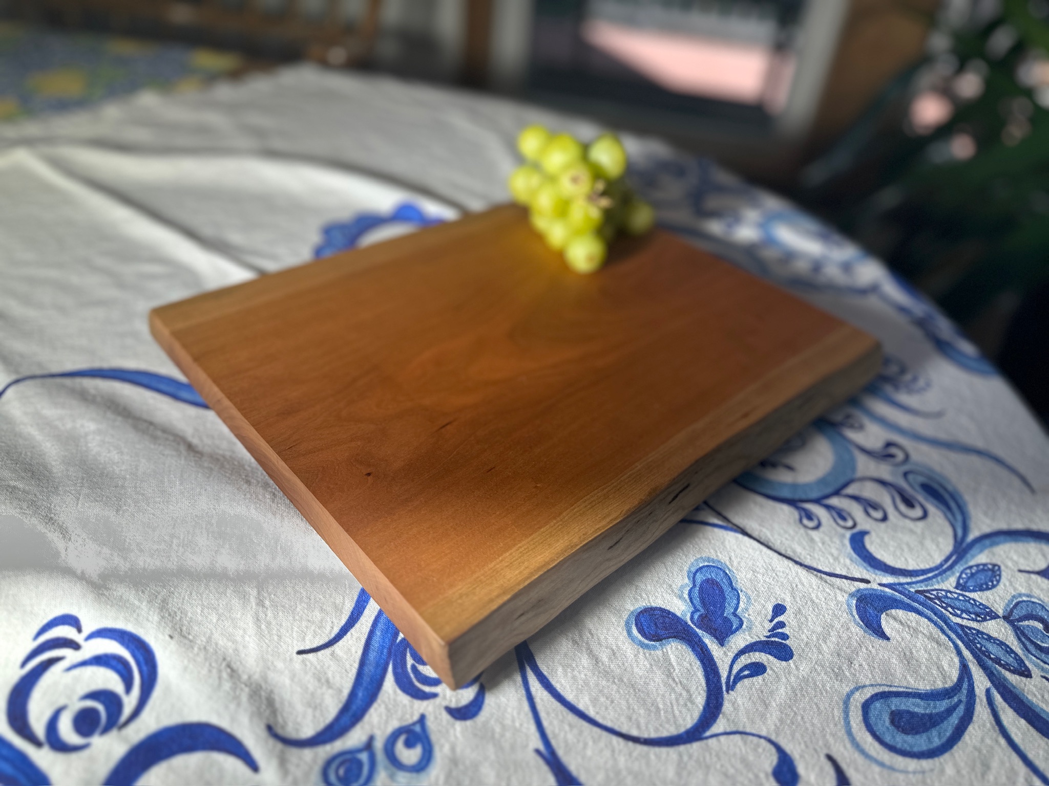 Cherry Live Edge Charcutterie Board 14-1/4" X 11-1/2" X 1"