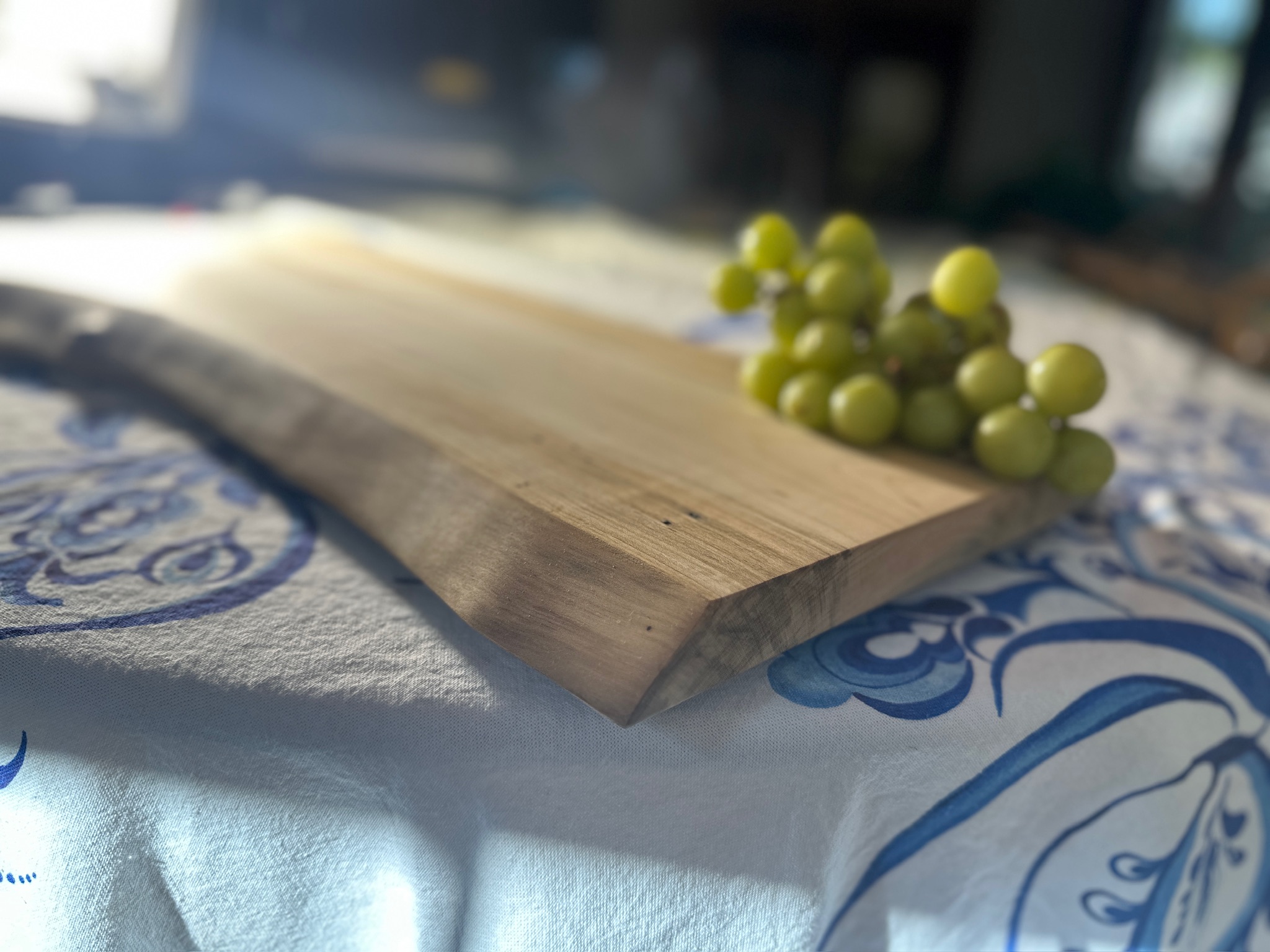 Large Live Edge Ambrosia Maple Charcuterie Board 26" X 11" X 12-1/2" X 1"