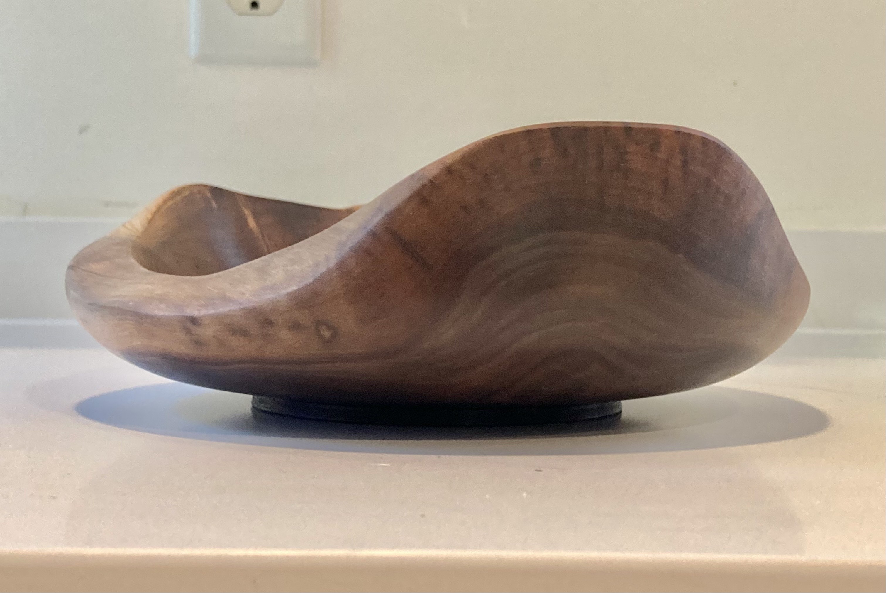 Live Edge Walnut Crotch Bowl Appox 8 1/4" Diameter X 3" Tall