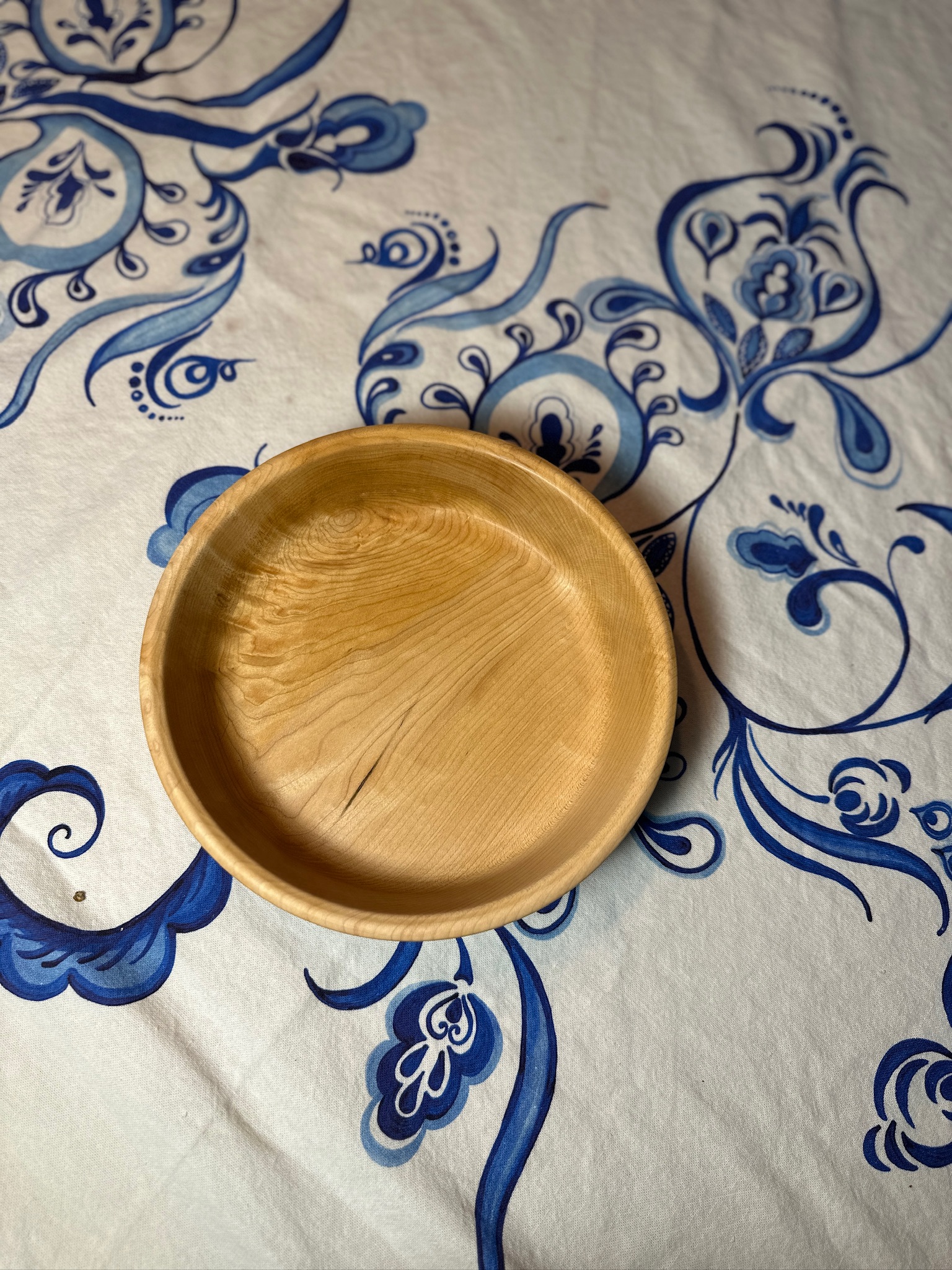 Cherry Textured Bowl Appox 9" Diameter X 2" Tall