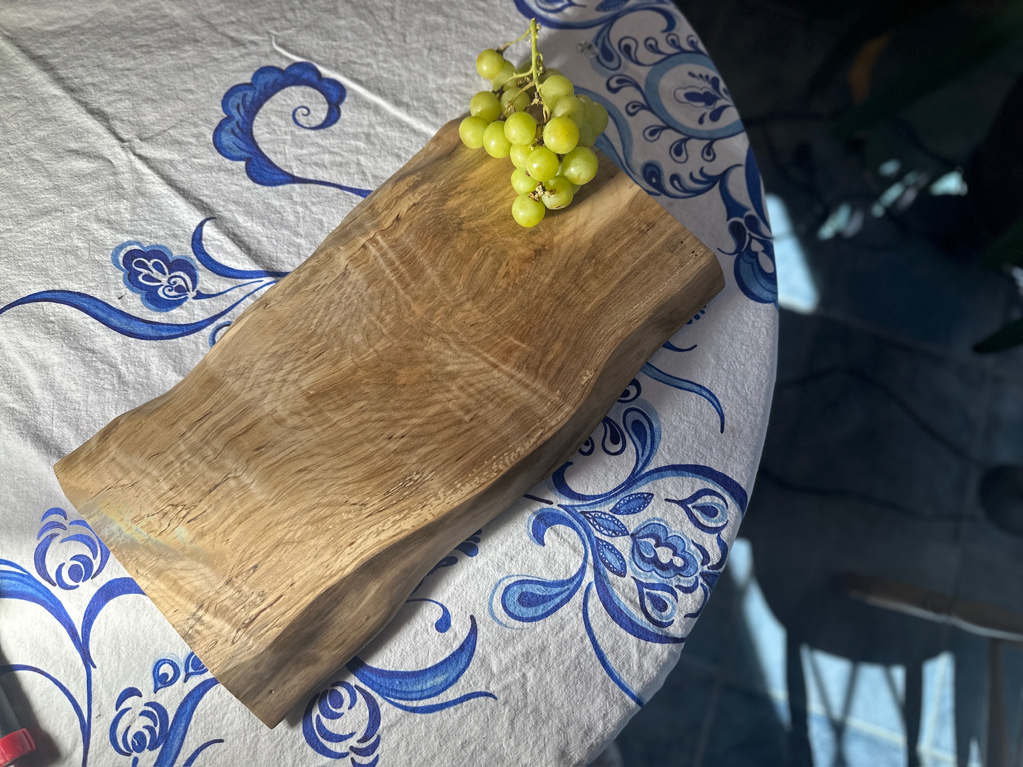 Llive Edge Ambrosia Maple Charcuterie Board 18-3/4 X 11" X 7/8"