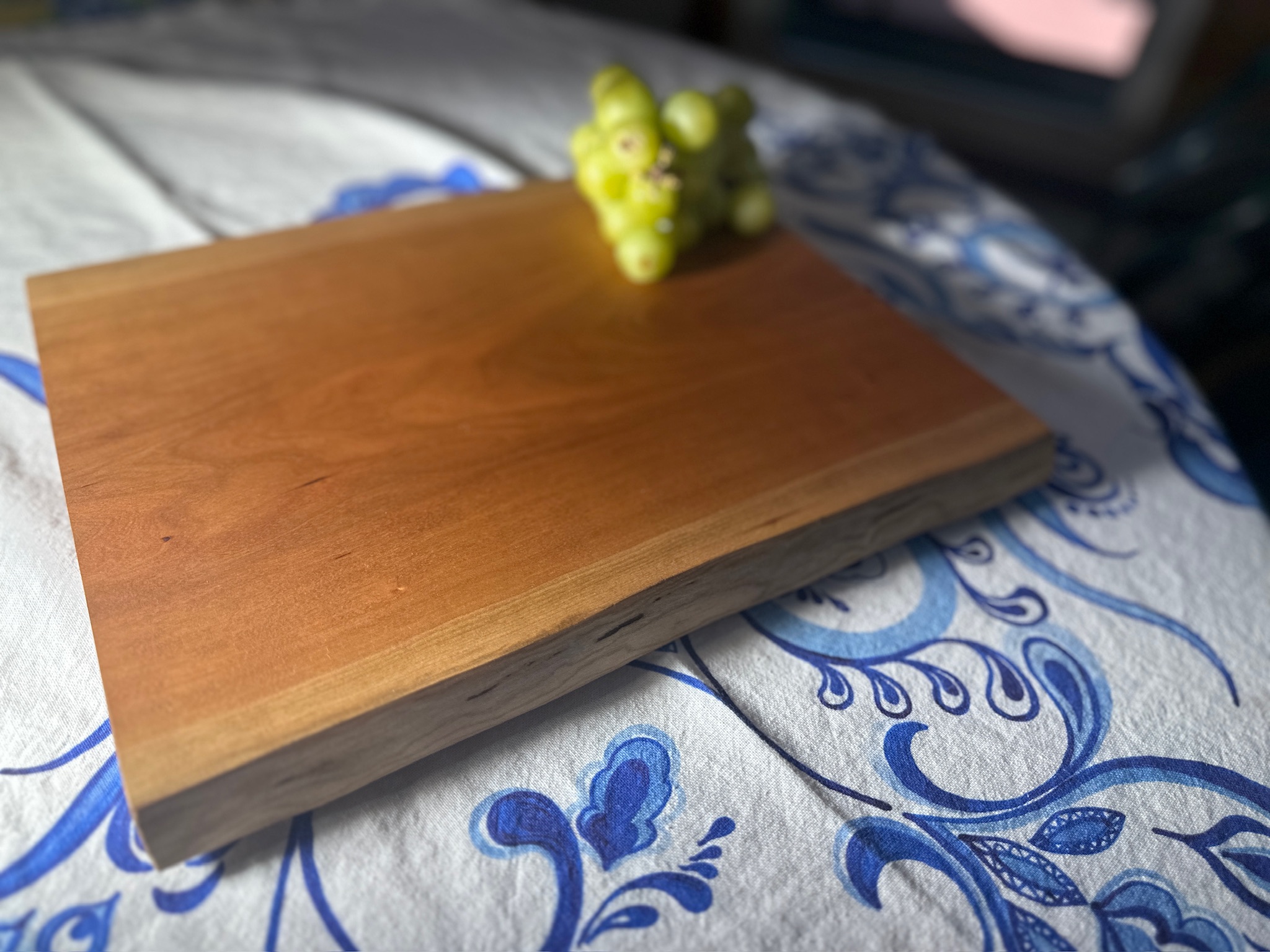 Cherry Live Edge Charcutterie Board 14-1/4" X 11-1/2" X 1"