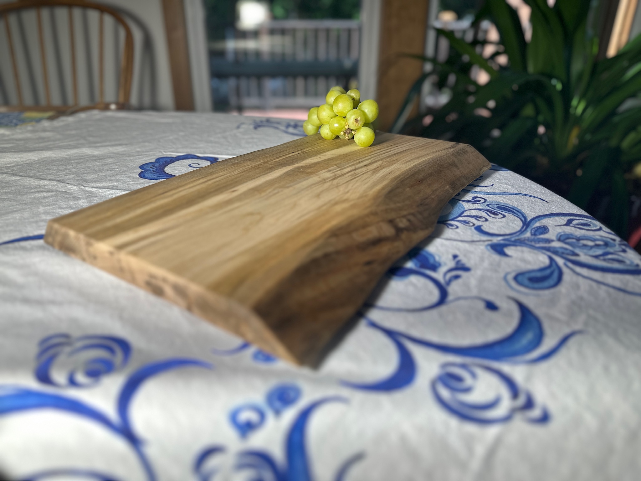 Live Edge Ambrosia Maple Charcuterie Board 18-1/4 X 11-1/4" X 1"