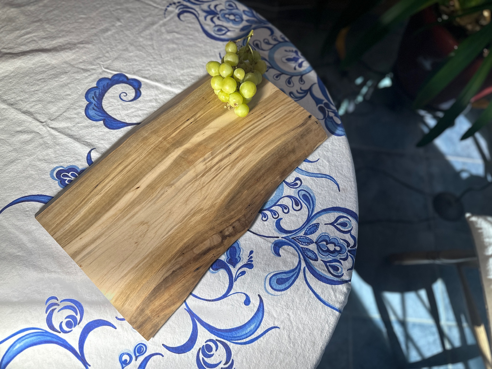 Live Edge Ambrosia Maple Charcuterie Board 18-1/4 X 11-1/4" X 1"