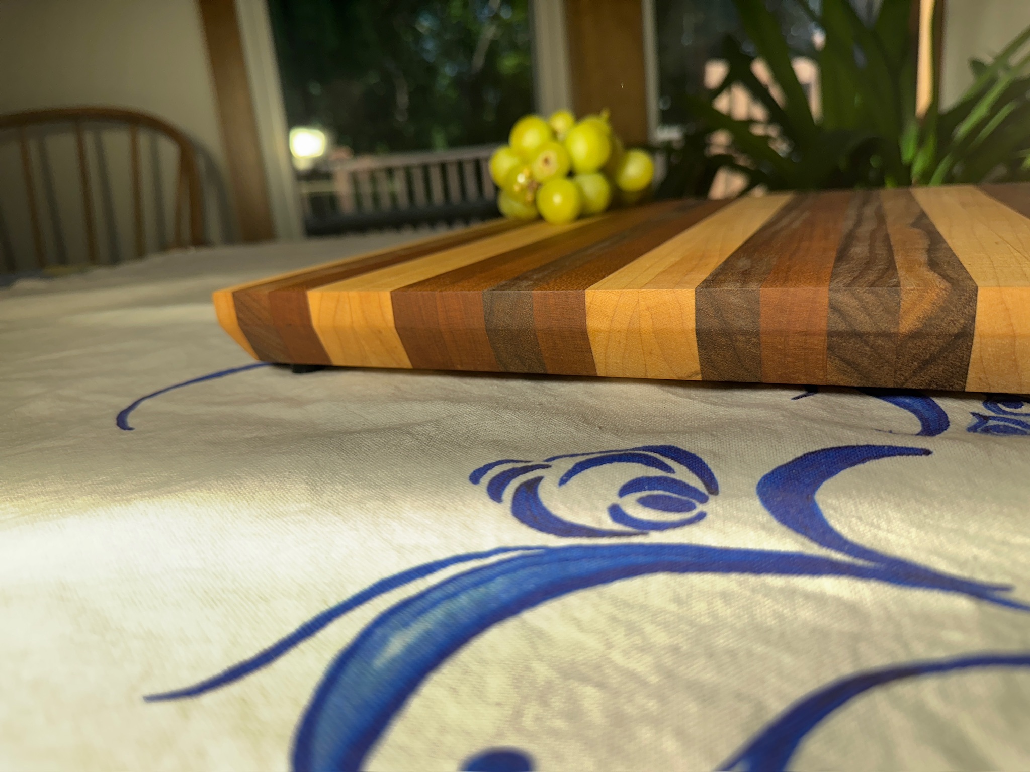 Edge Grain Cutting Board Approx 15 1/4" X 13 1/2" X 1 1/4"