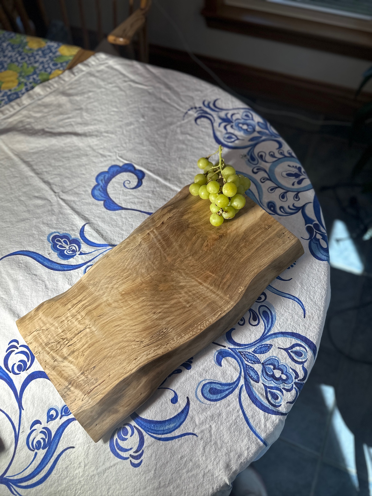 Llive Edge Ambrosia Maple Charcuterie Board 18-3/4 X 11" X 7/8"