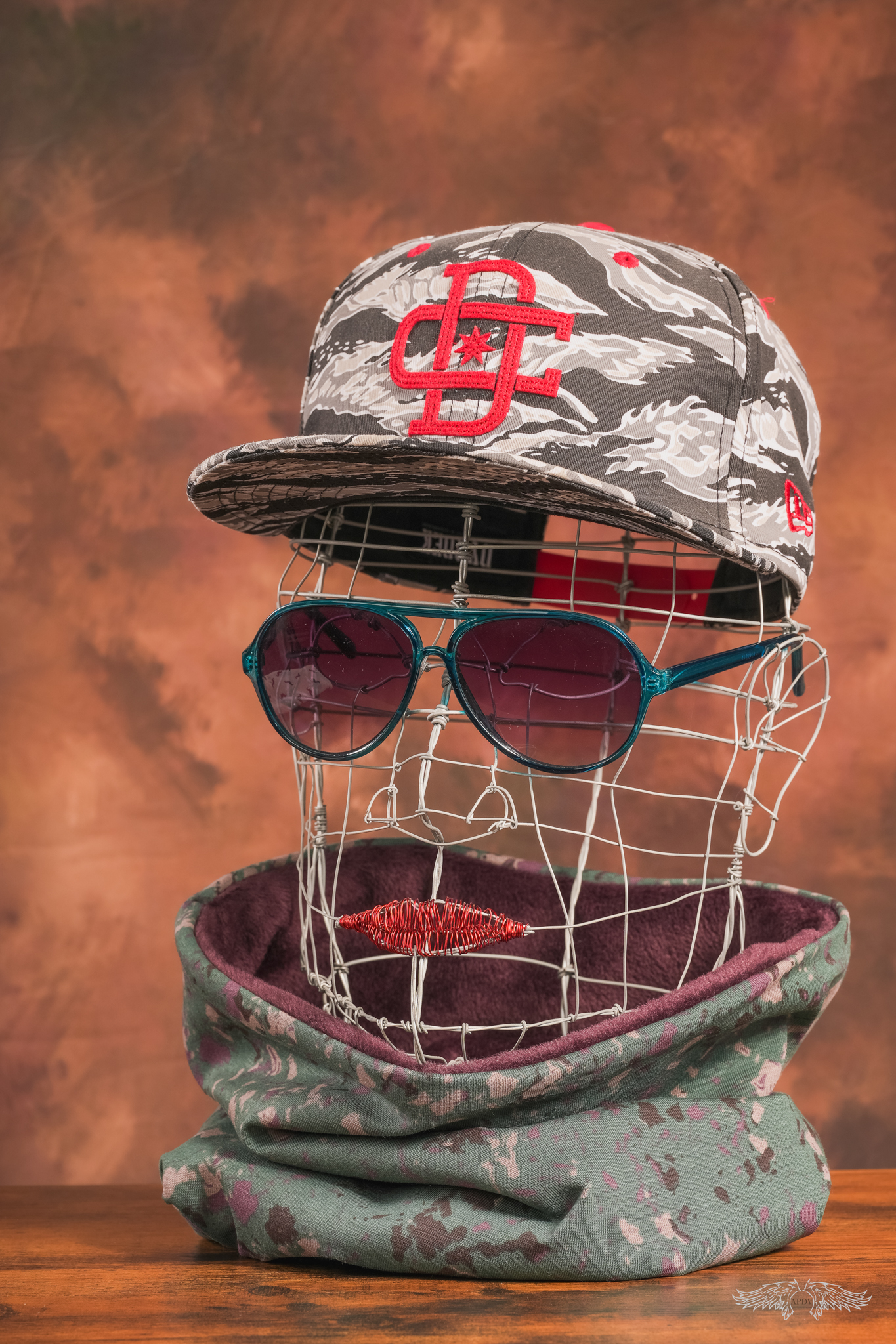 Snood homme motif camouflage