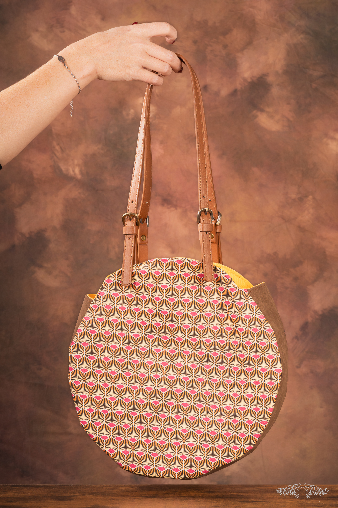 Sac à main rond "Emmanuelle"