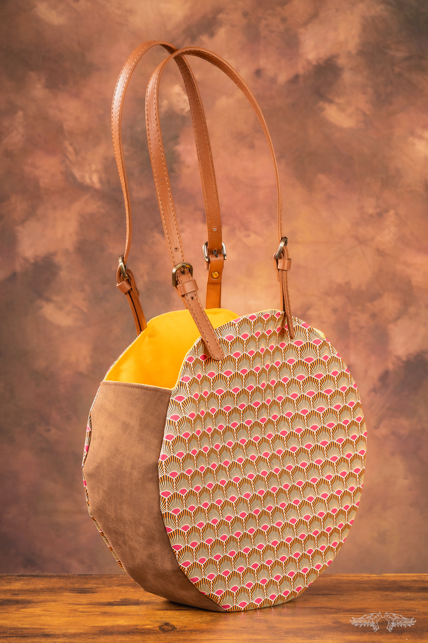 Sac à main rond "Emmanuelle"