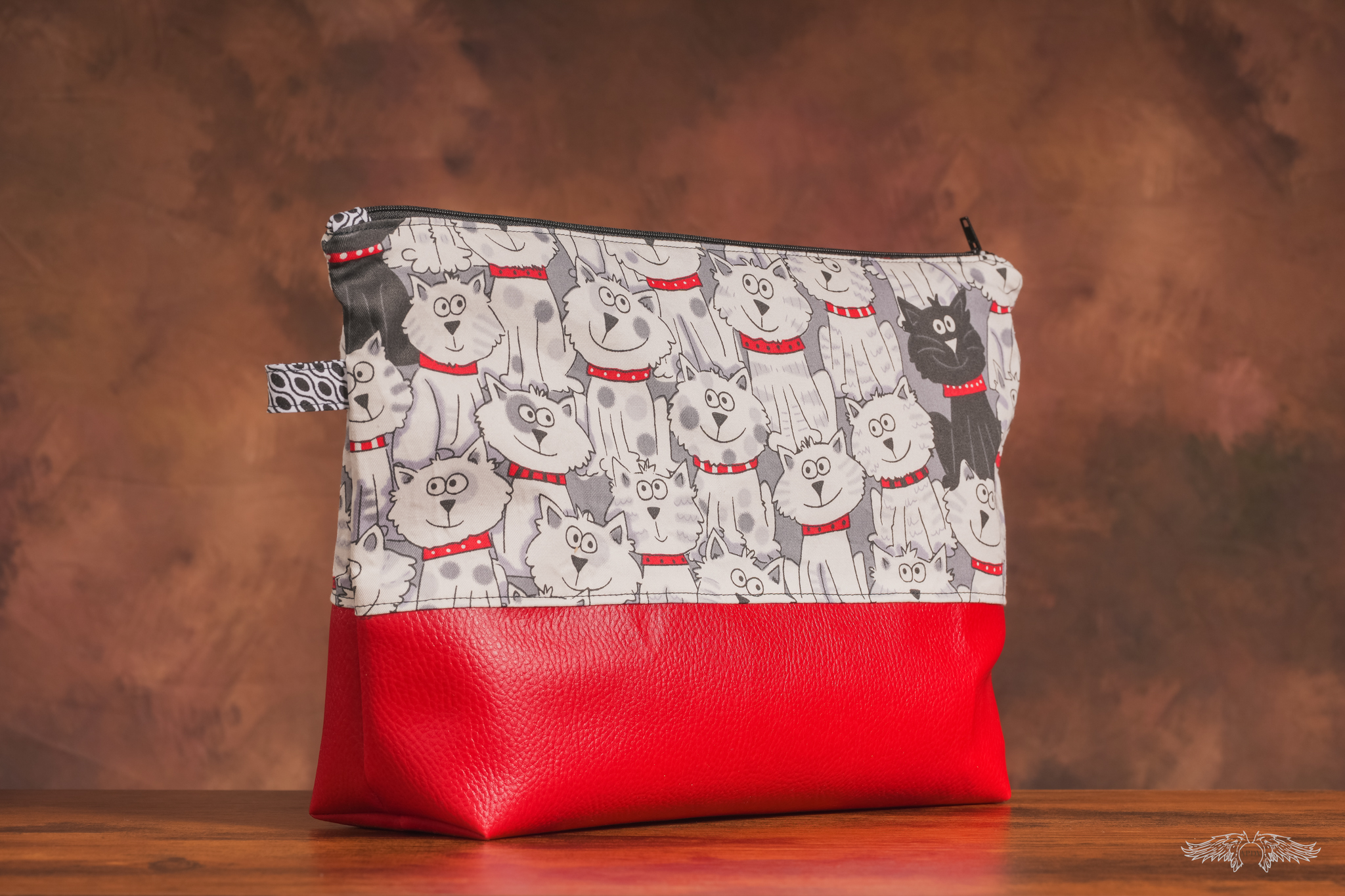 Trousse grand modèle motif " chiens"