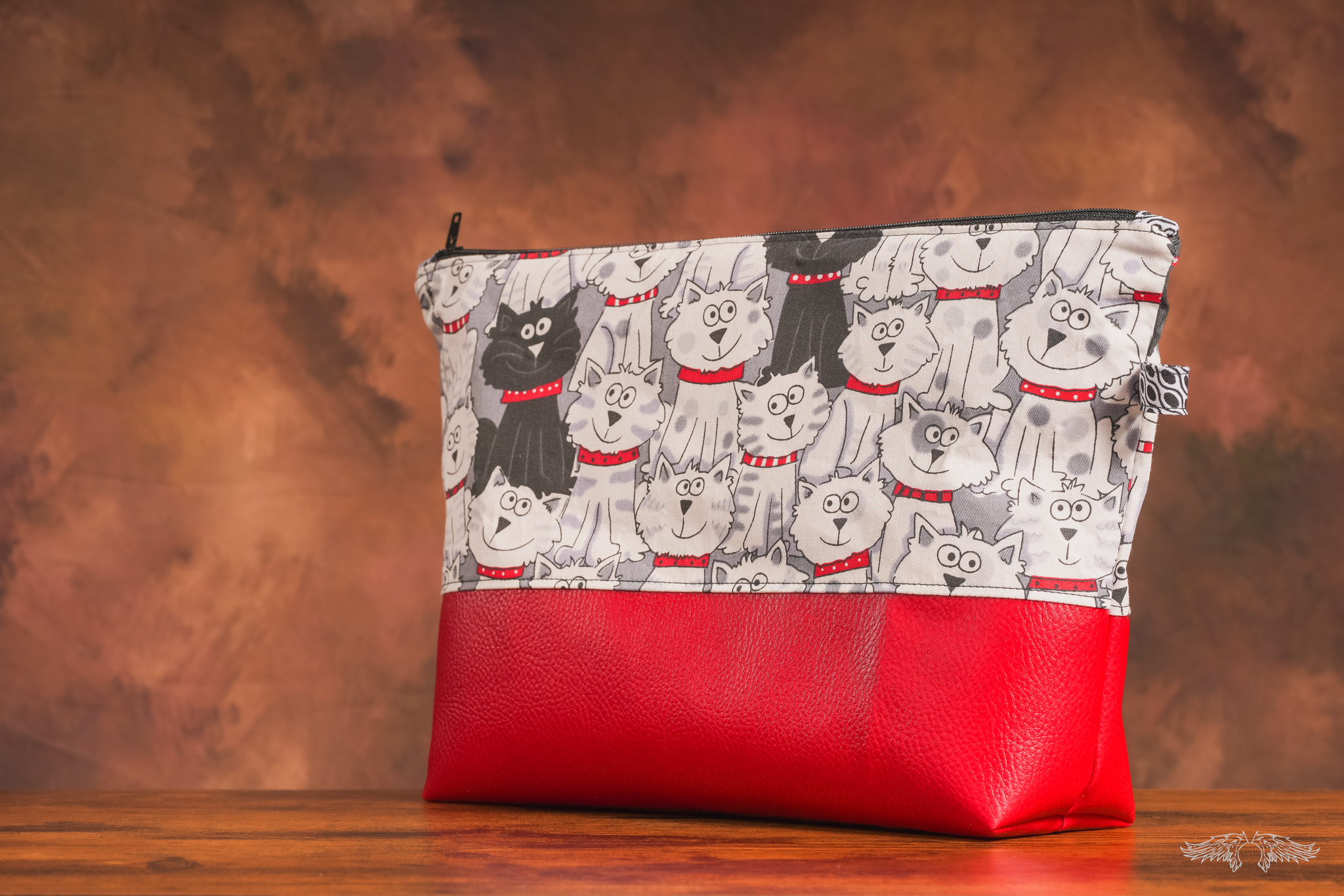 Trousse grand modèle motif " chiens"