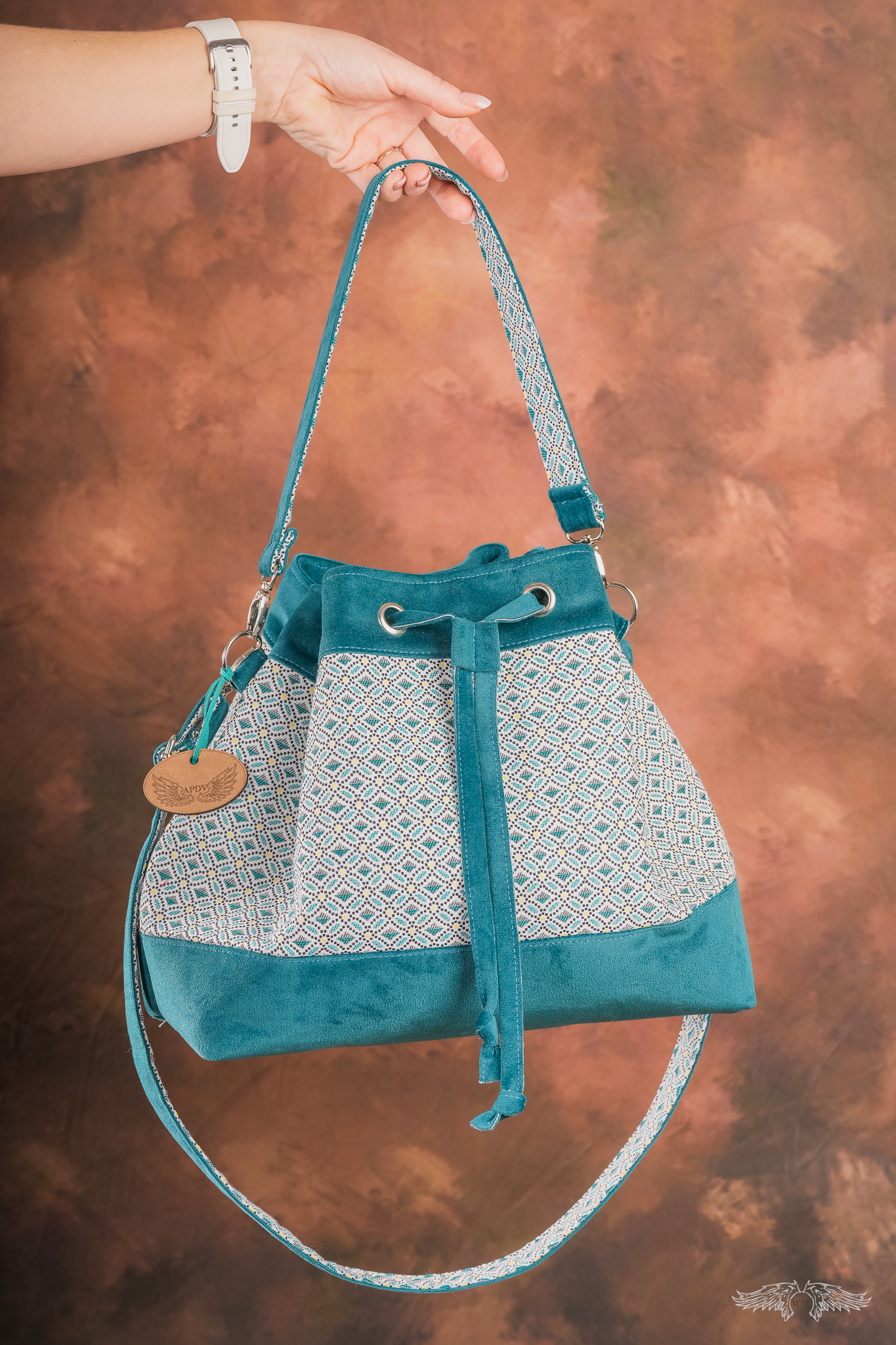 Sac à main seau "Églantine"