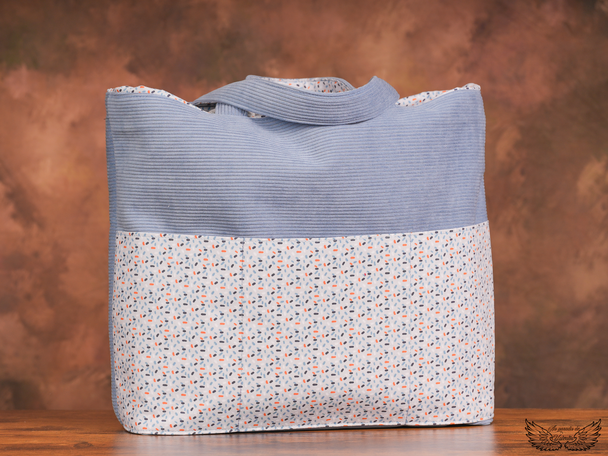 Sac cabas avec pochon Anaïs