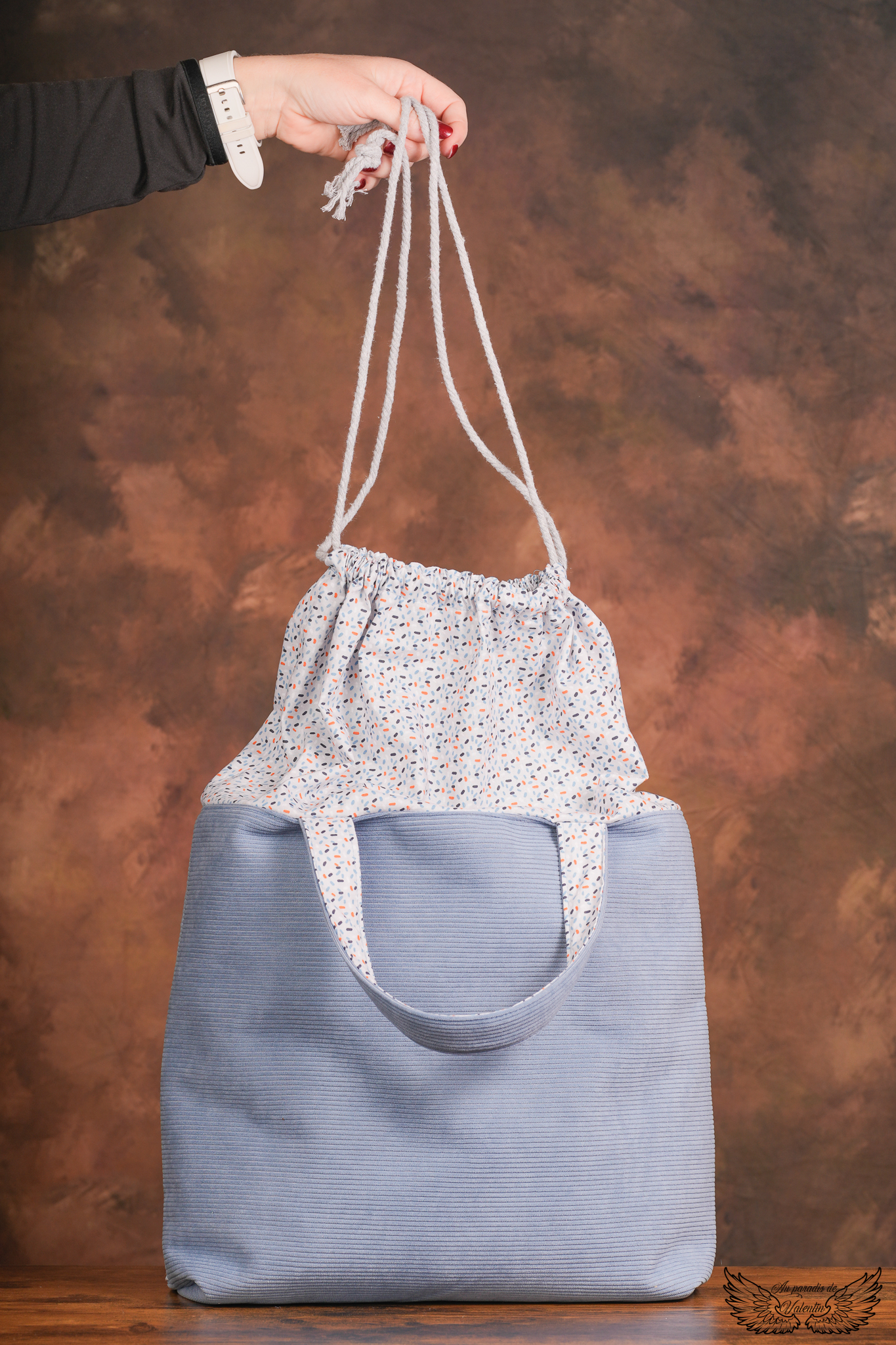 Sac cabas avec pochon Anaïs