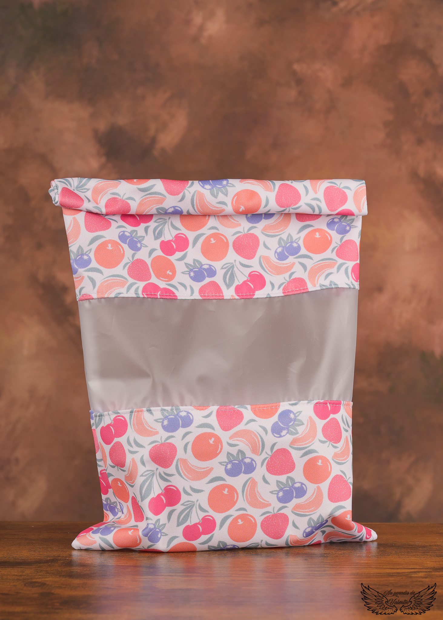Sac à congélation grand modèle motif "fruits"