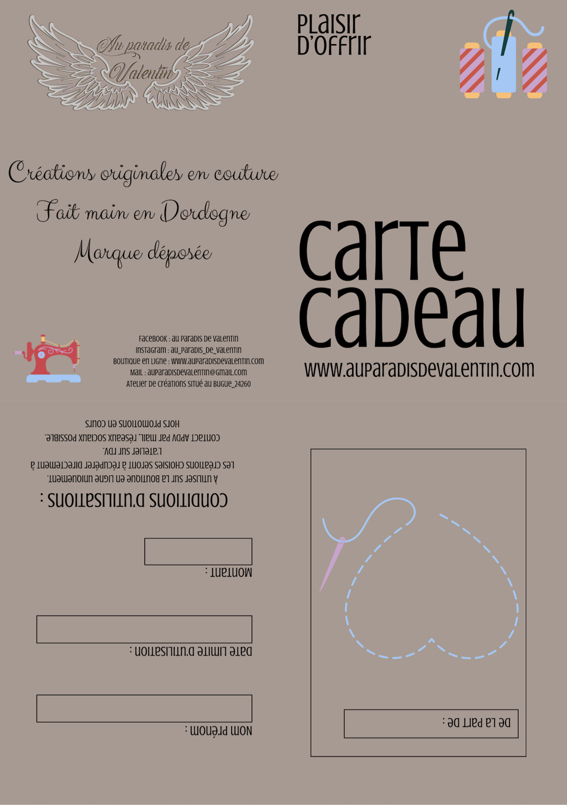 Carte cadeau APDV