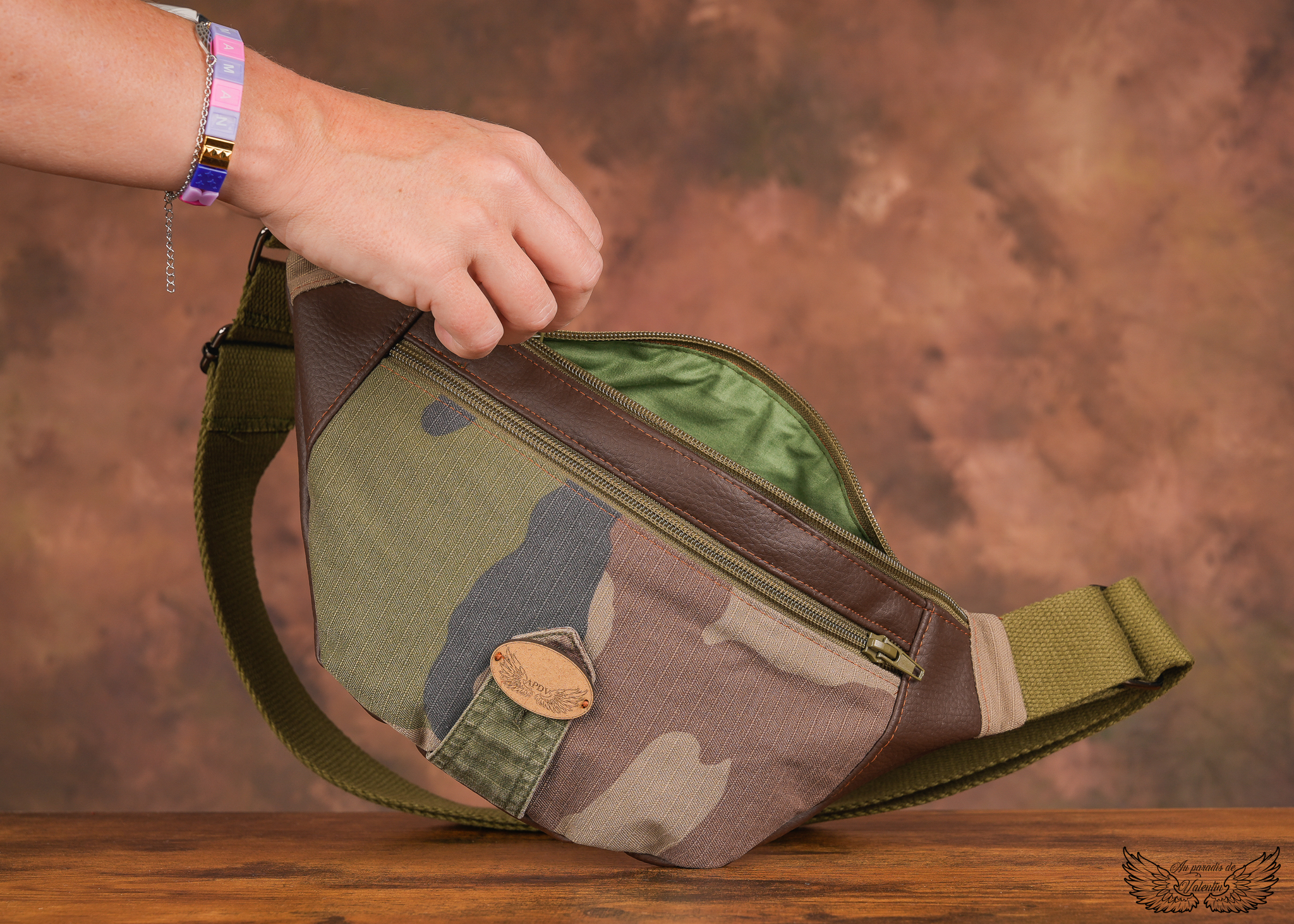 Sac banane camouflage