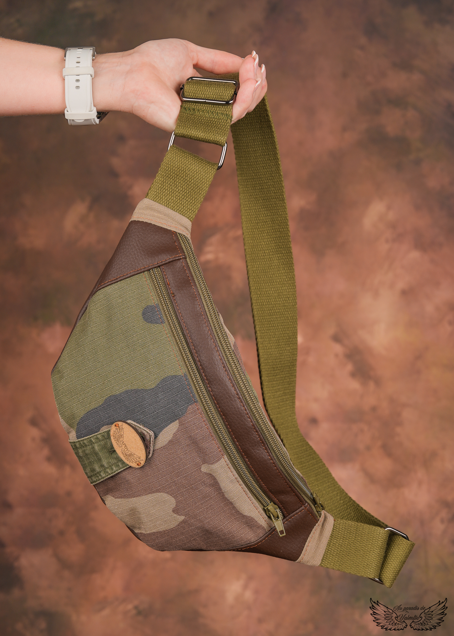 Sac banane camouflage