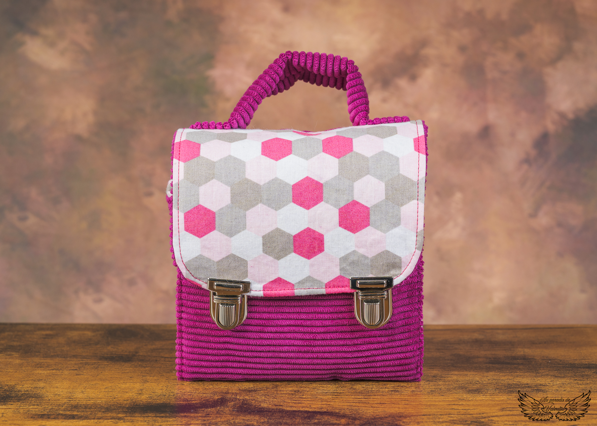 Mug bag fuschia