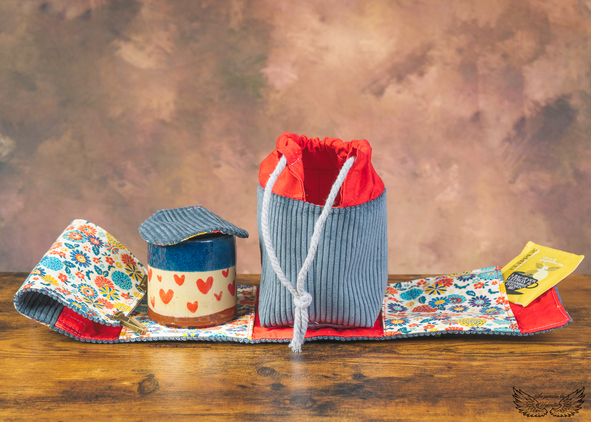 Mug bag bleu 