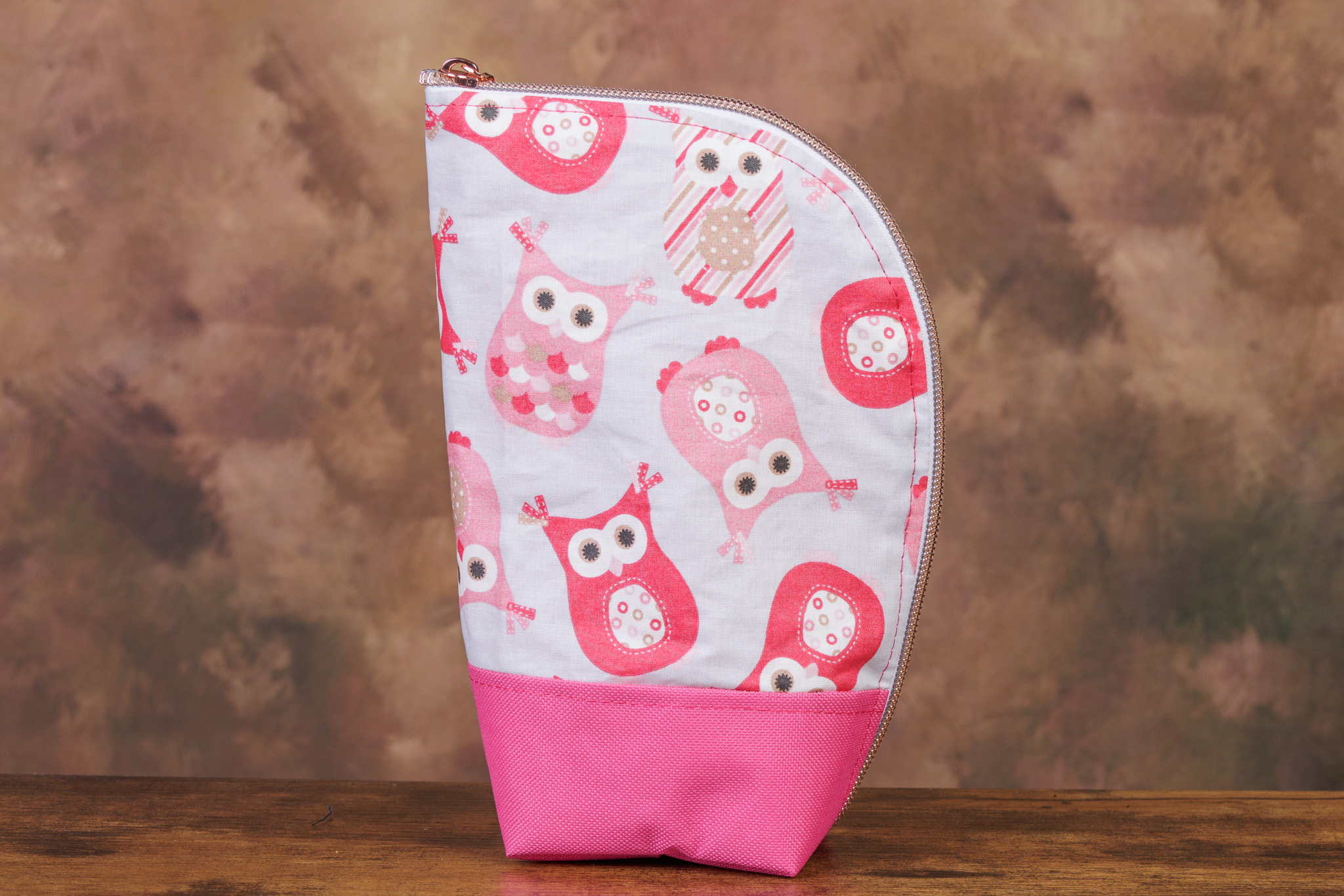 Trousse debout chouettes