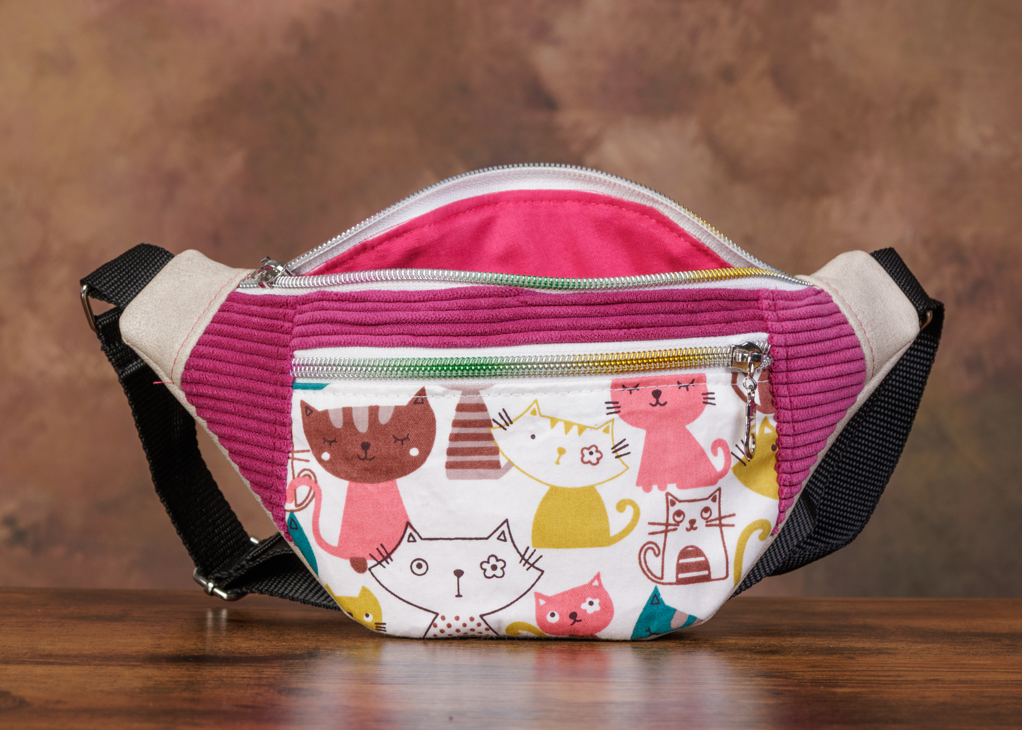 Sac banane fillette "chats"