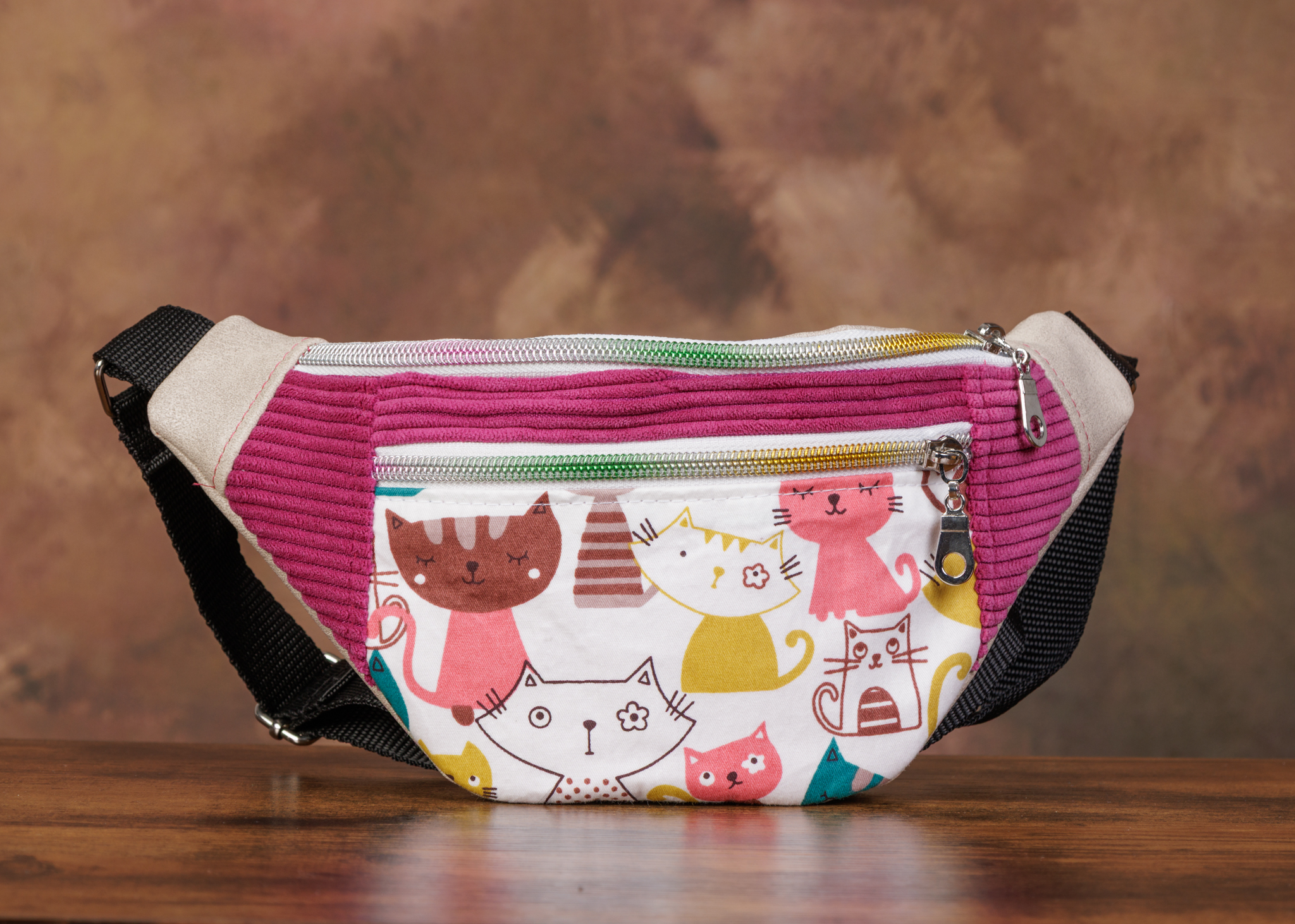 Sac banane fillette "chats"