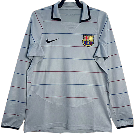 FC Barcelona Away Kit Long-Sleeve 2003/04 Messi - (Size M)