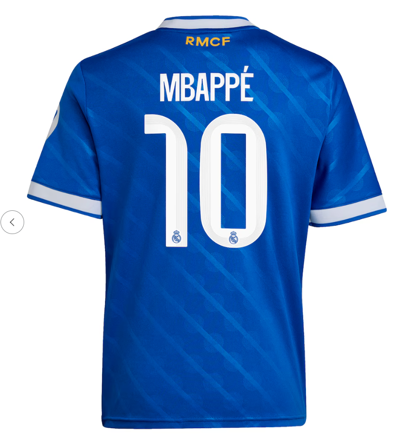 Real Madrid adidas Third kit Mbappe - (Size M & XL)