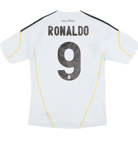 Real Madrid adidas Home Kit 2009/10 Ronaldo 9 - (Size L)
