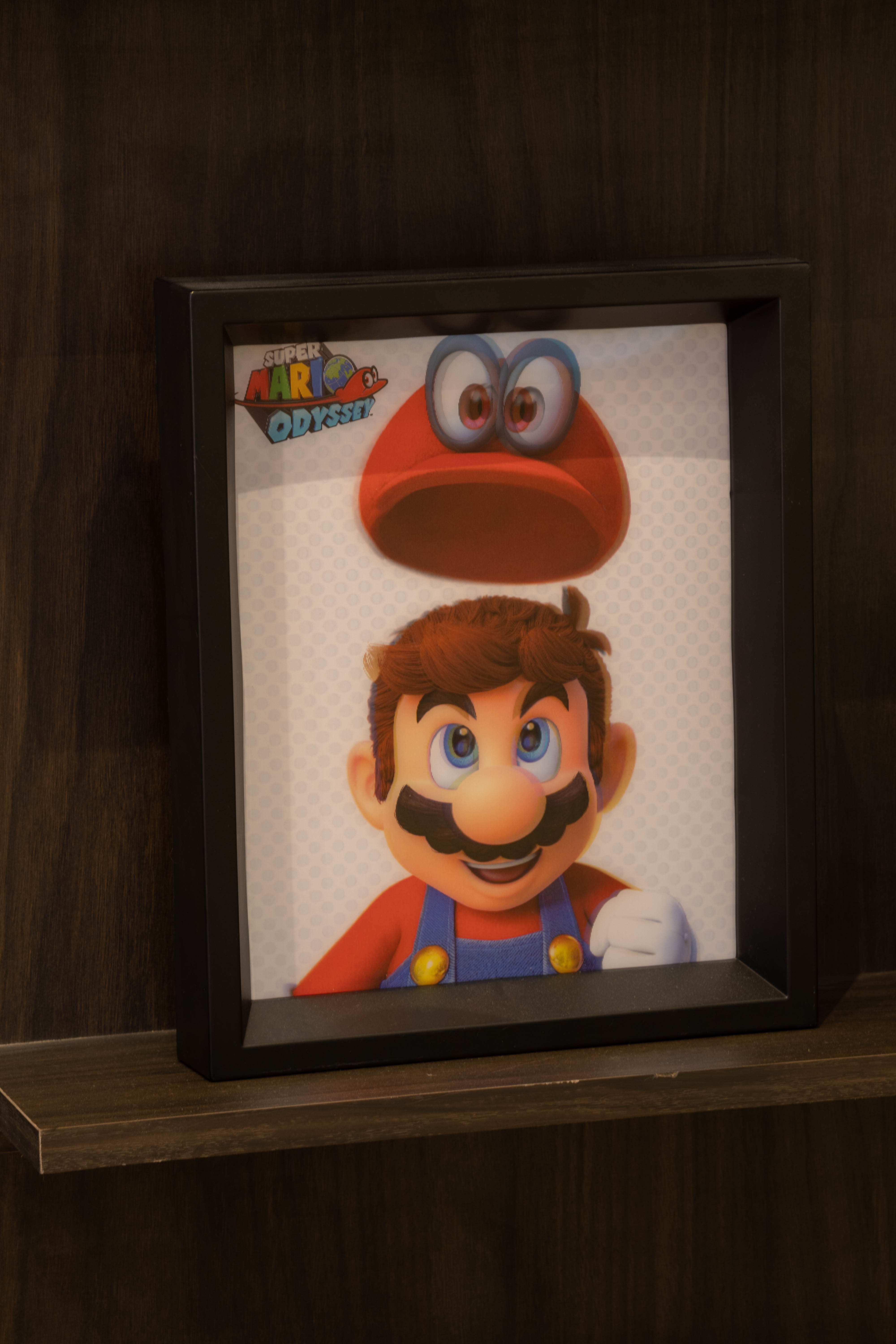 Quadro Mario Odyssey Holograma - Oficial Nintendo