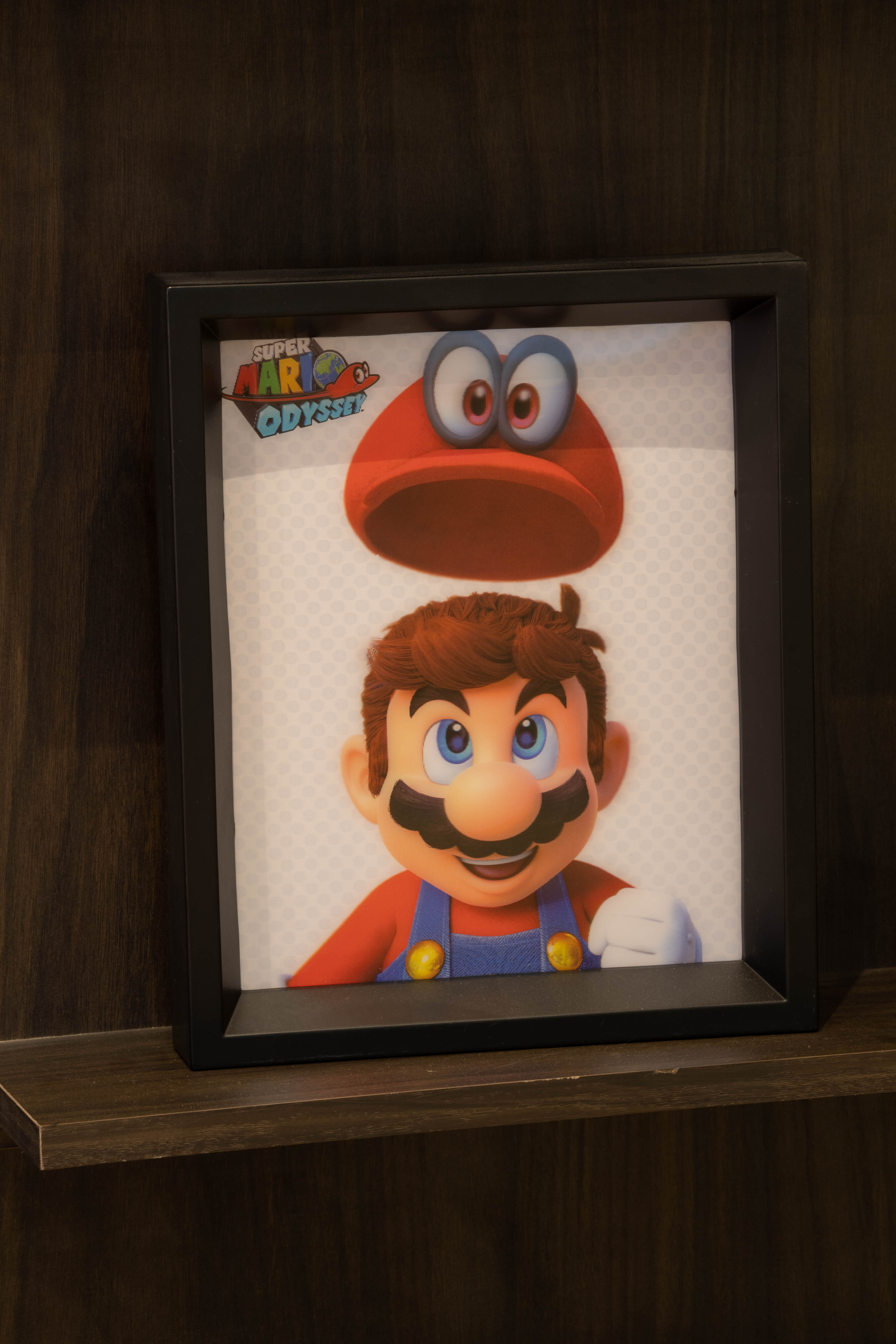 Quadro Mario Odyssey Holograma - Oficial Nintendo 