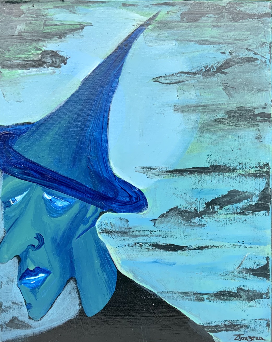 Warlock. Acrylic on Canvas.  40 x 50cm