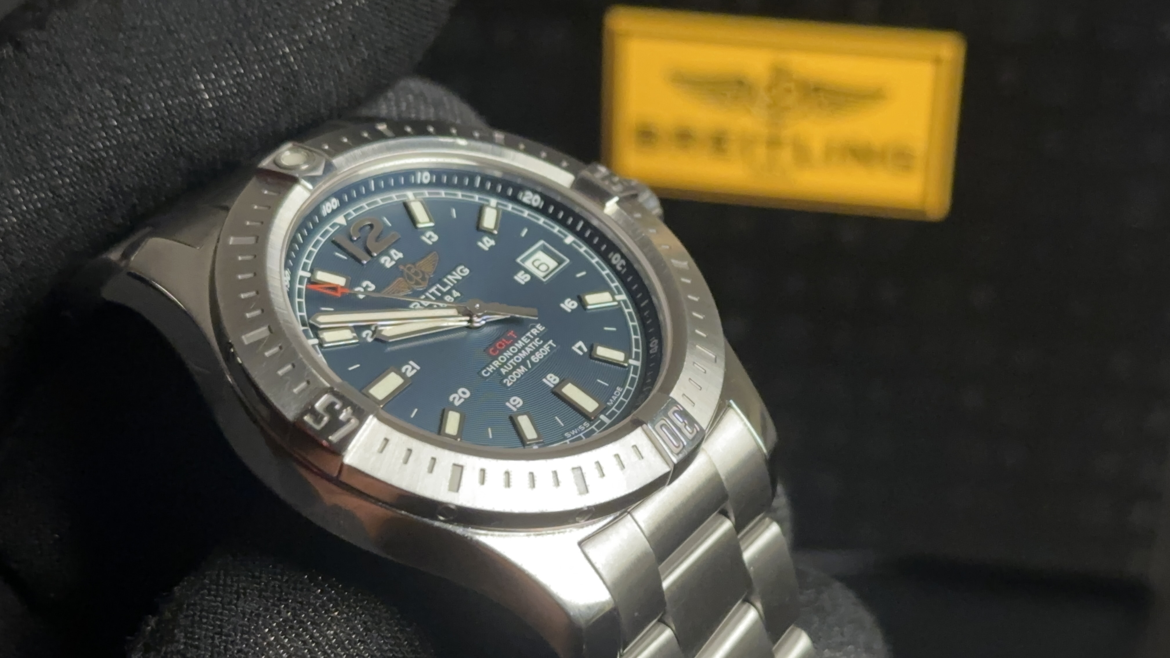 Breitling Colt Automatic 44 Blue Dial – Full Set