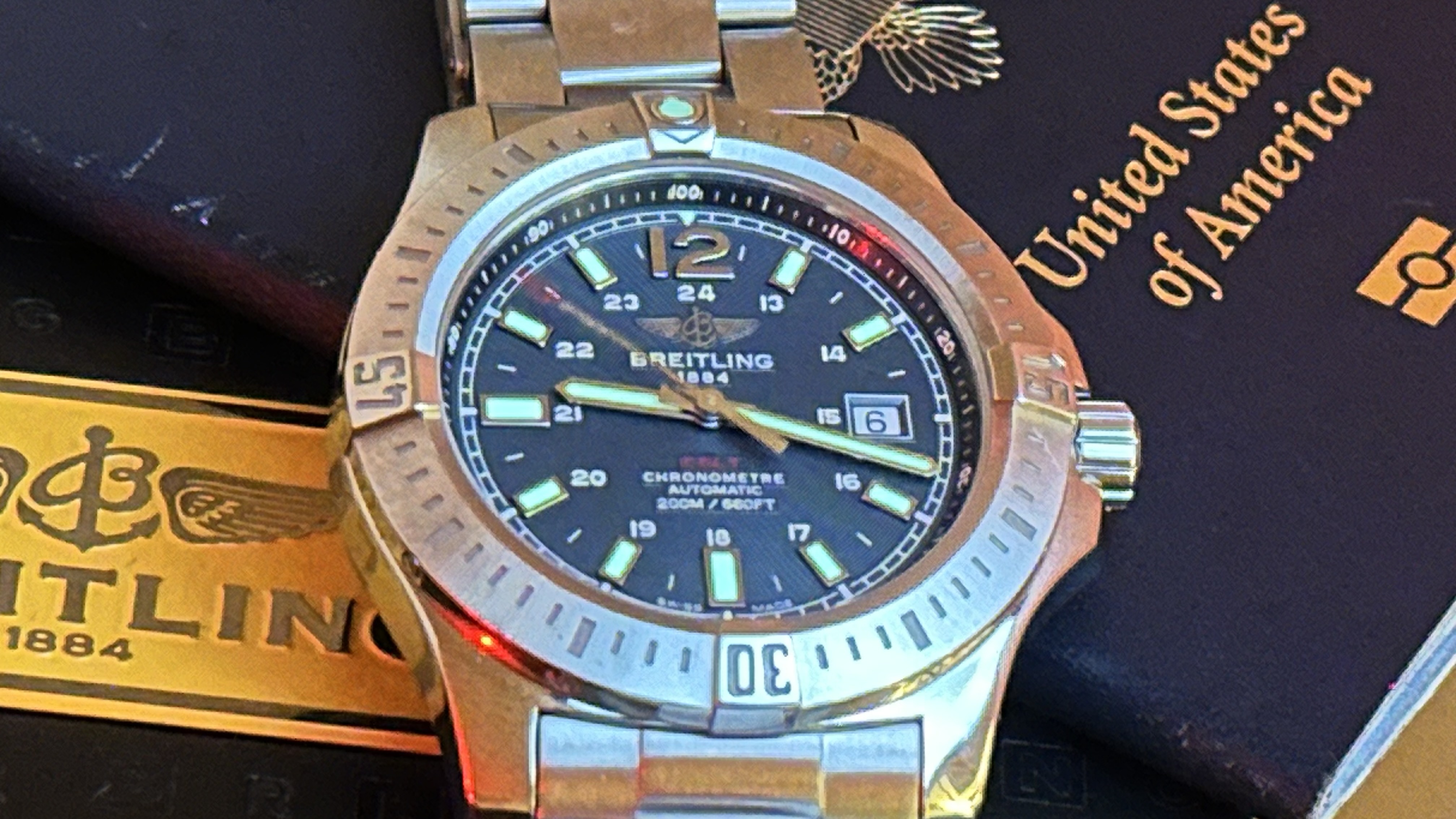 Breitling Colt Automatic 44 Blue Dial – Full Set