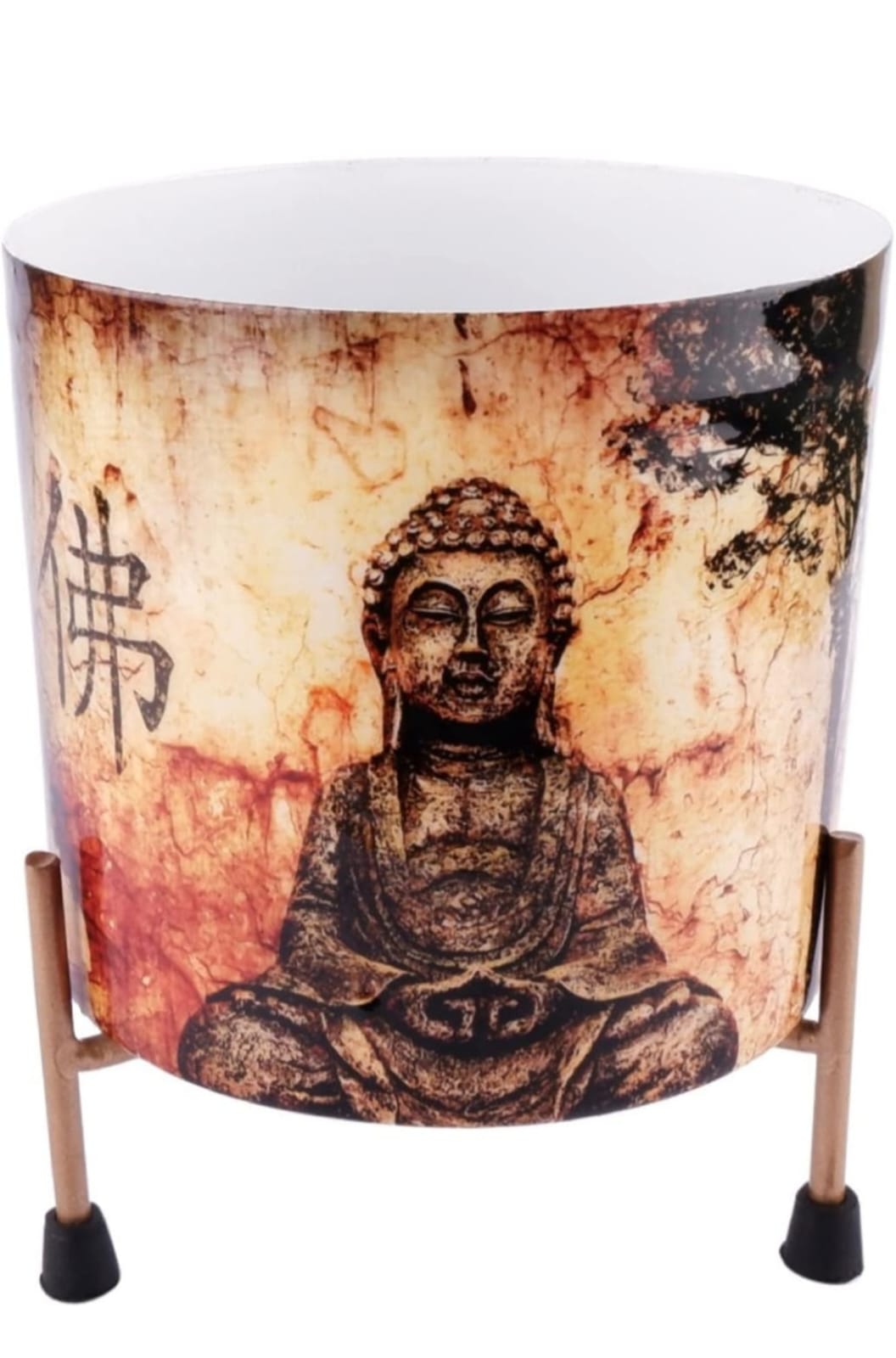 Metal planter with stand