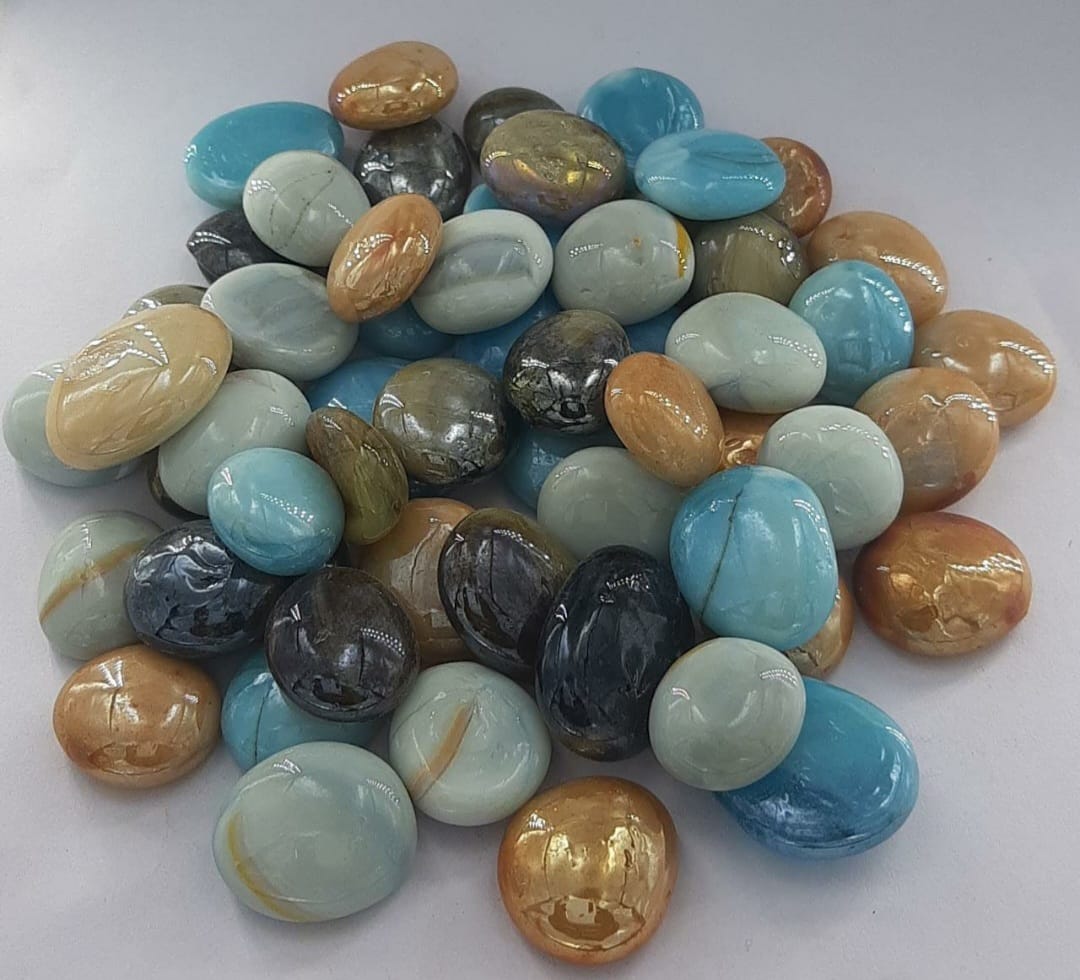 Glossy stones