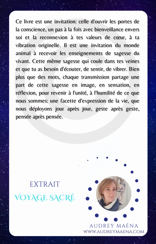 ✨Voyage Sacré, le livre oracle