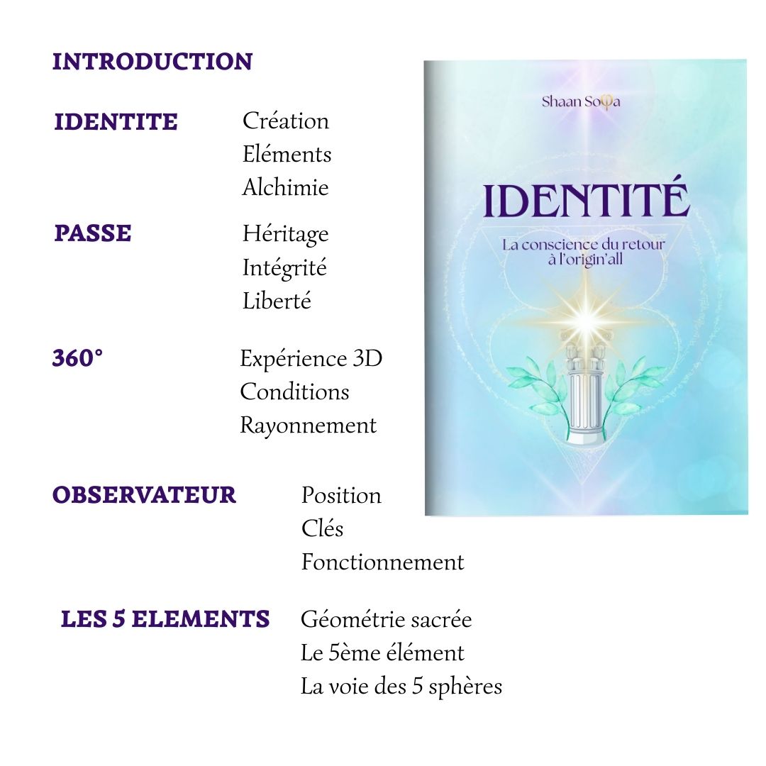 Le Livre IDENTITE, La conscience du retour à l'origin'all
