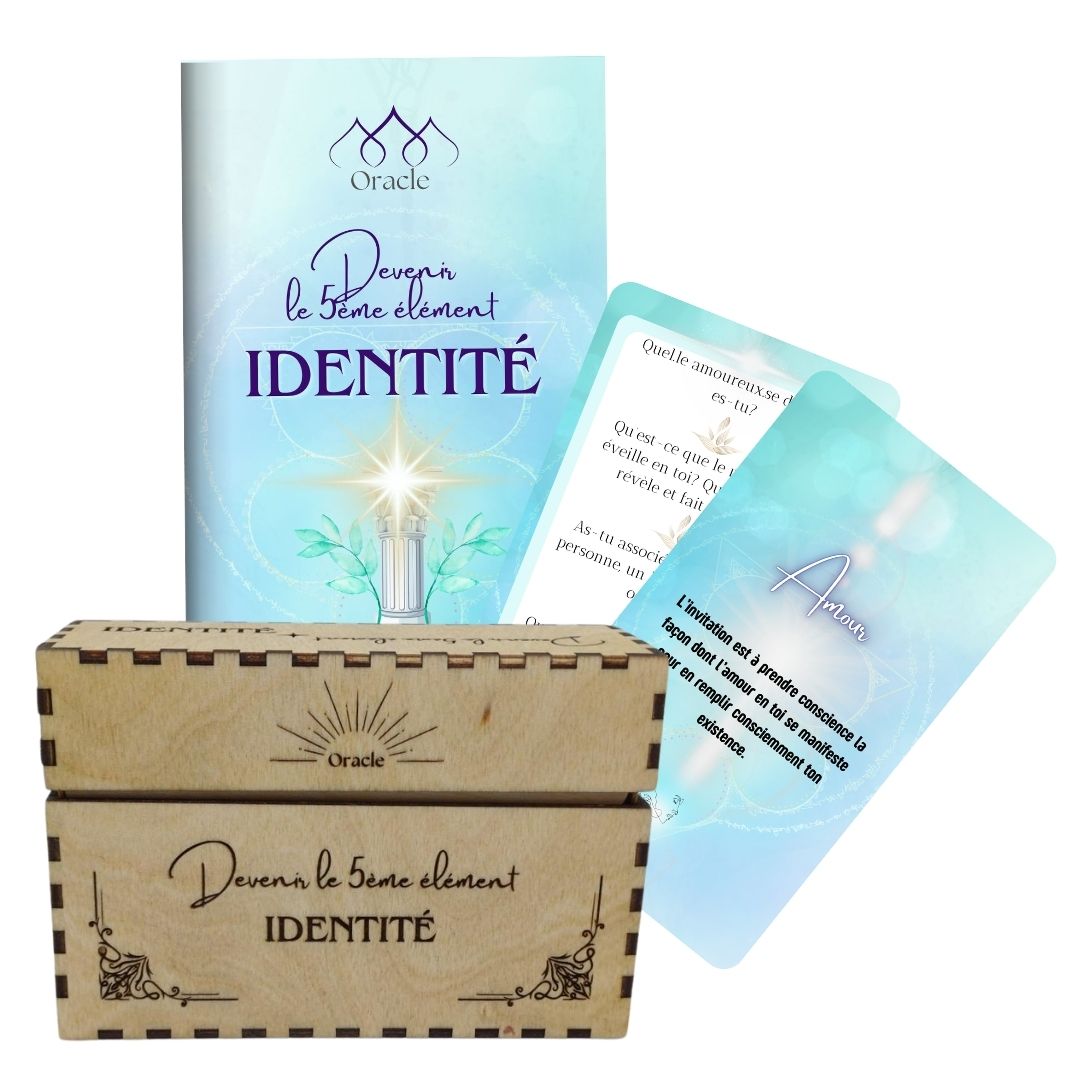 L'oracle IDENTITE, avec sa boite en bois