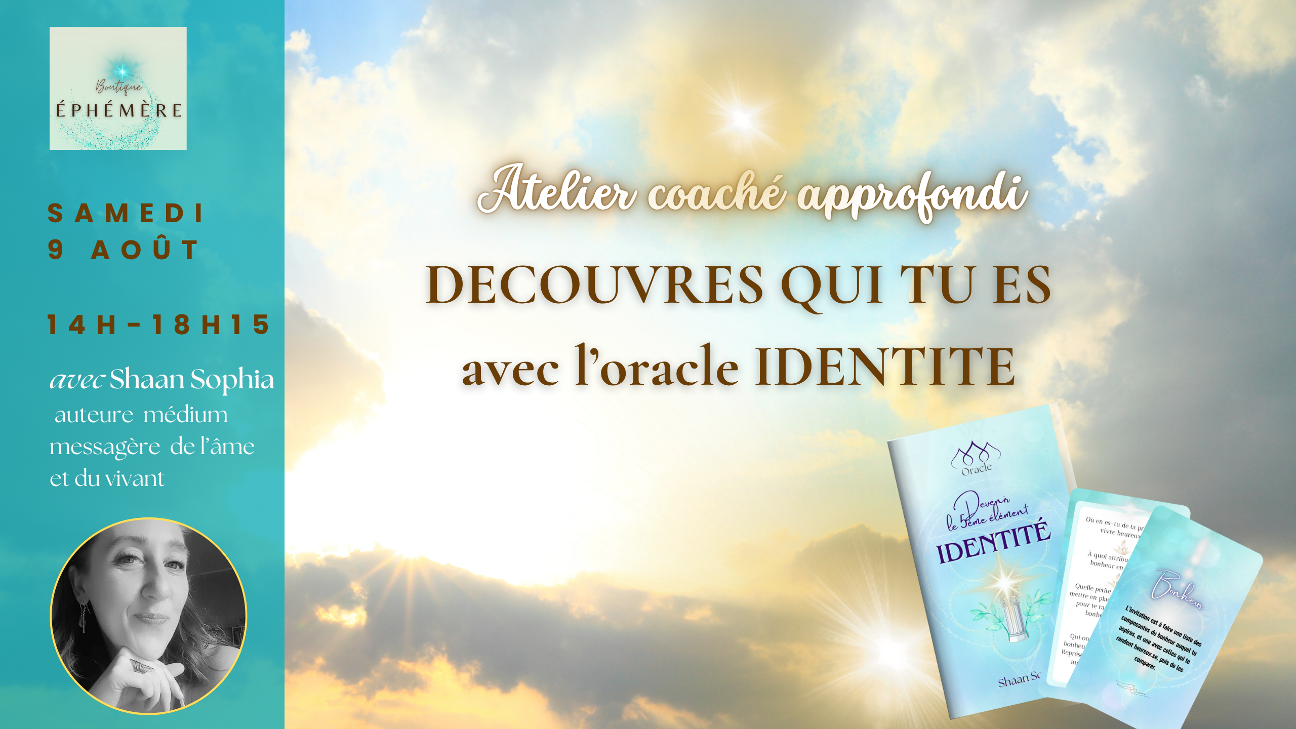 Découvre qui tu es: Atelier coaché approfondi du 9 août 2025